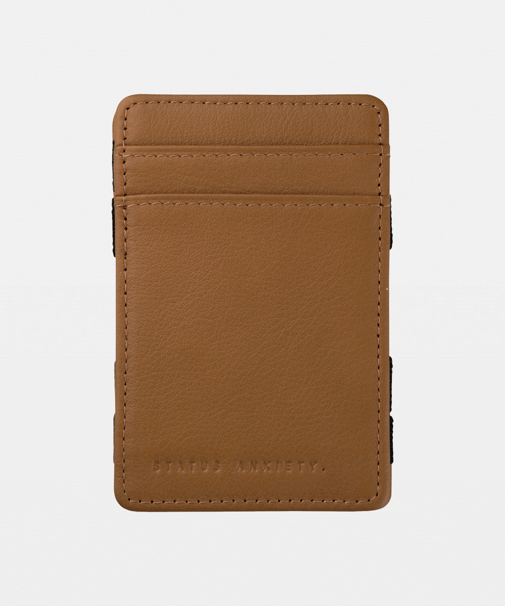 Flip Leather Wallet Tan