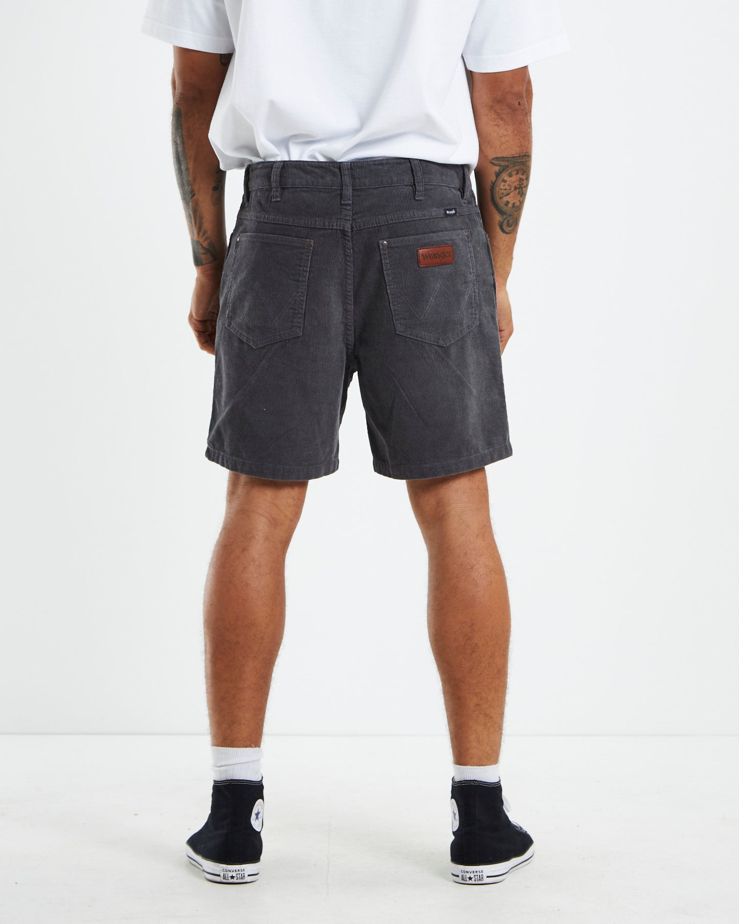 Cord Shorts Pewter Grey