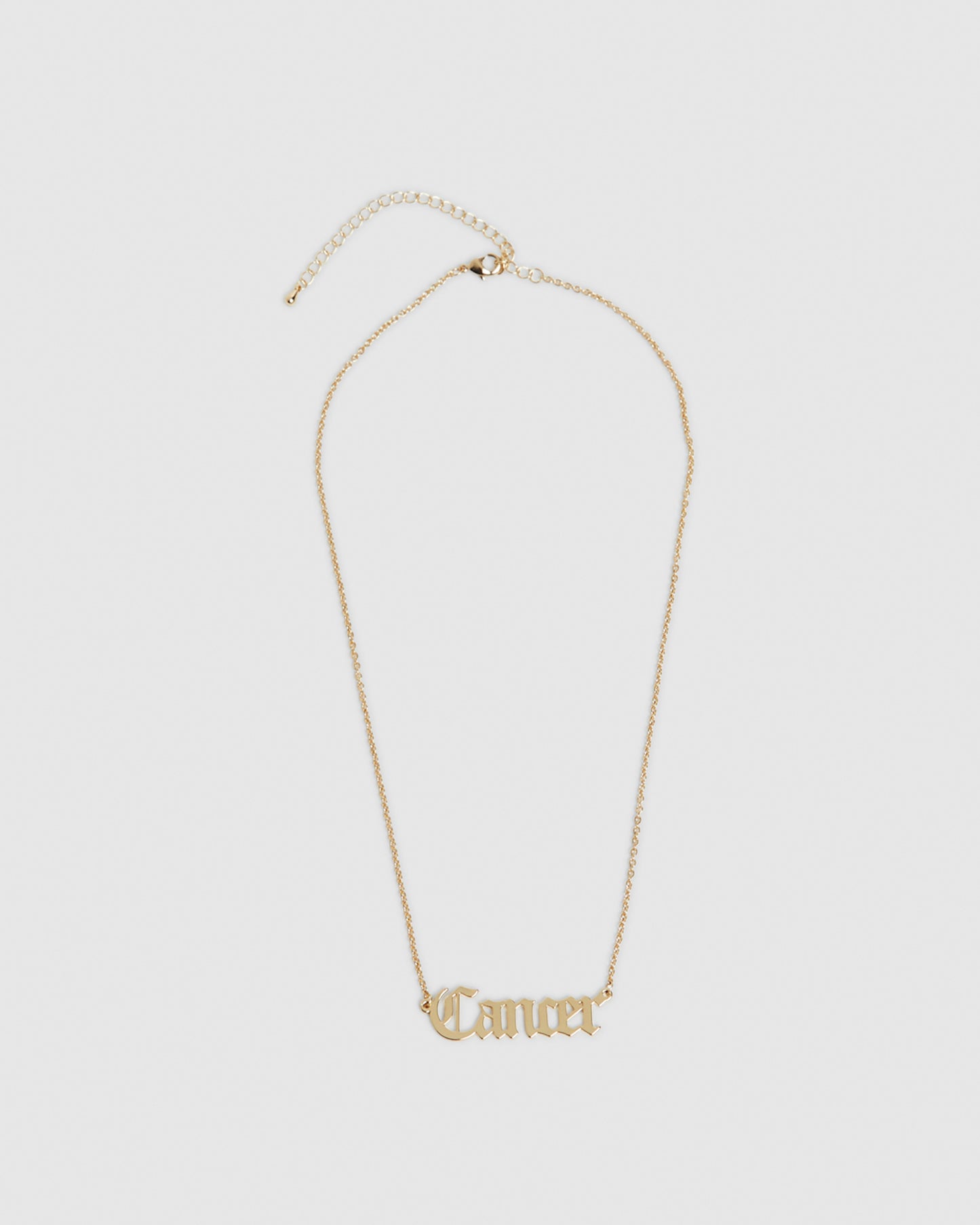 14k Gold Cancer Star Sign Necklace