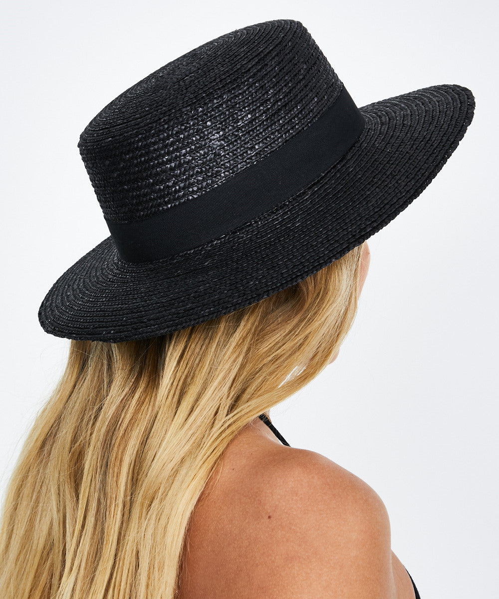 Boater Hat Black