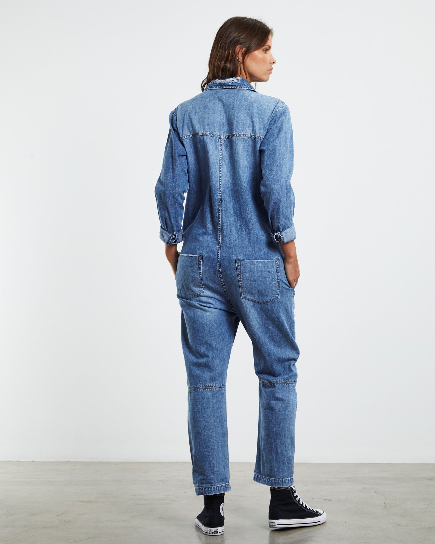 Paradise Utility Jumpsuit Pacifica Blue