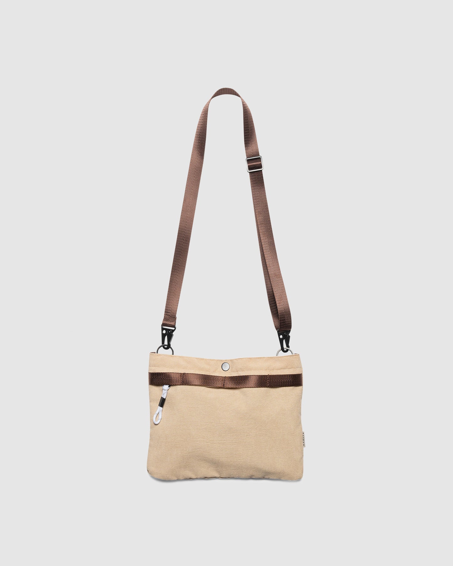 Sacoche Crossbody Corduroy Large Bag Tan