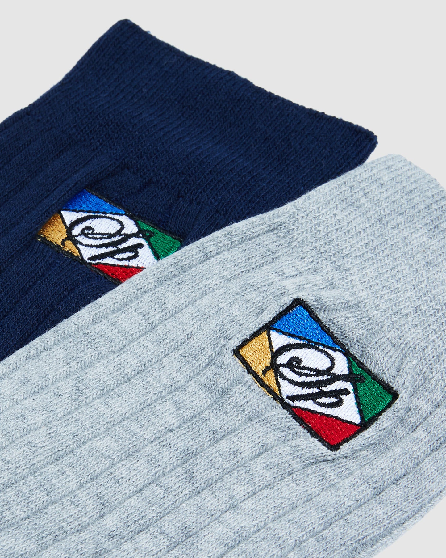 SP Flag Socks 2 Pack Grey/Navy