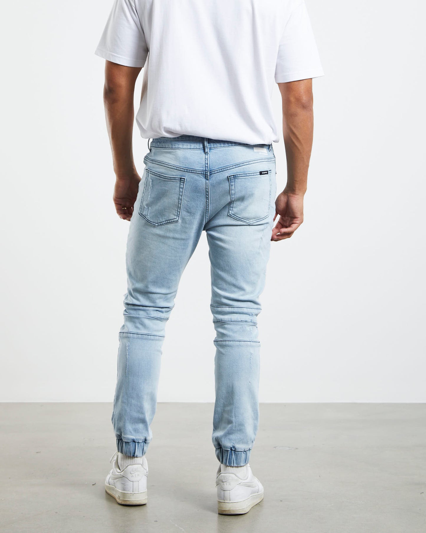 Em 2 Cuffed Biker Pants Blitzed Indigo