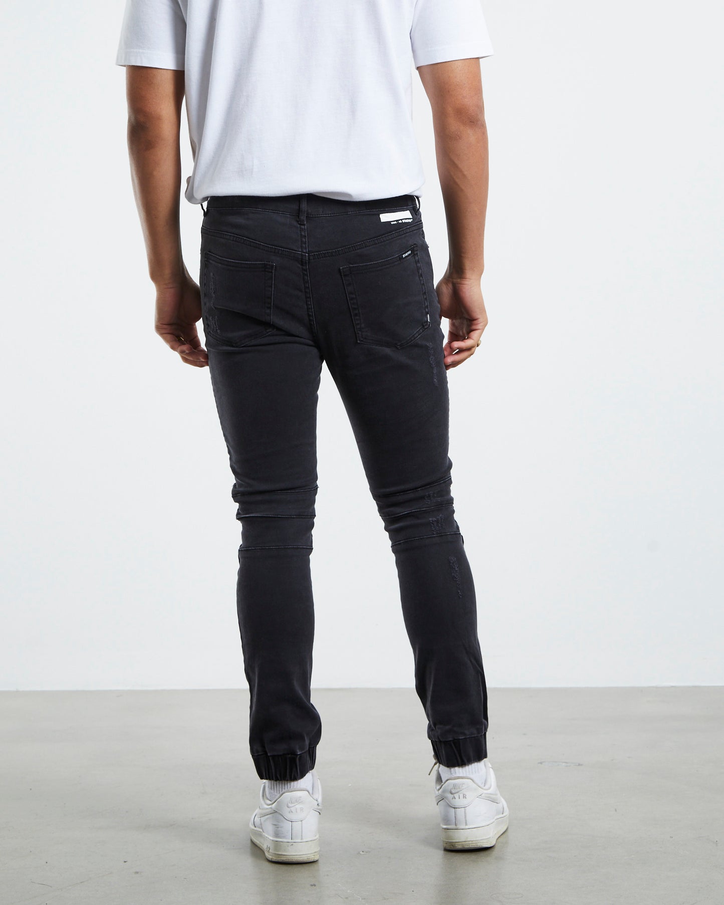 Em 2 Cuffed Biker Pants Black
