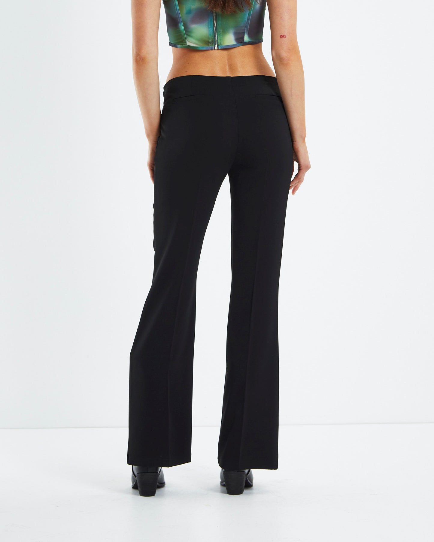 Kinsley Low Rise Bootcut Pants Black