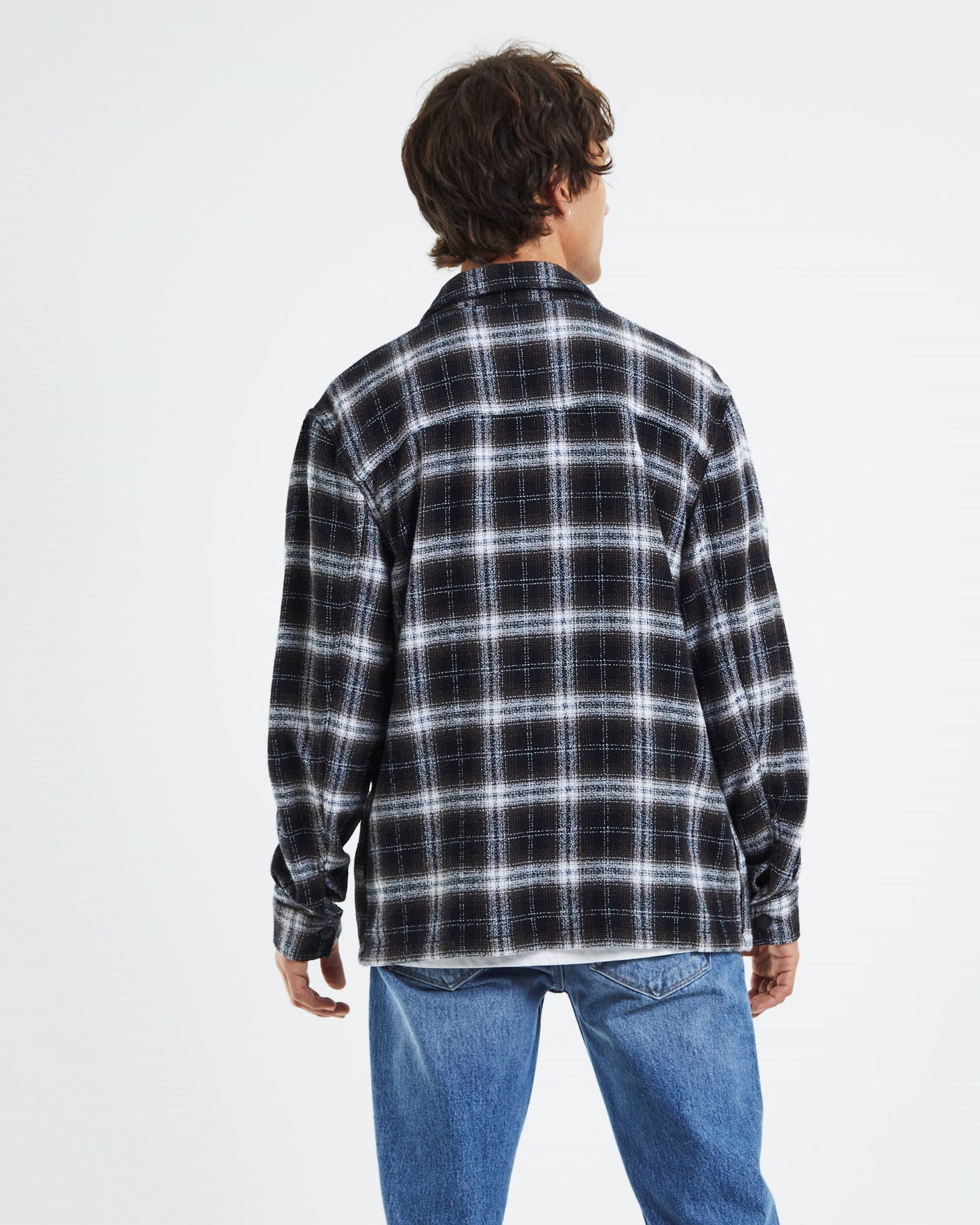 Miller Check Overshirt Black