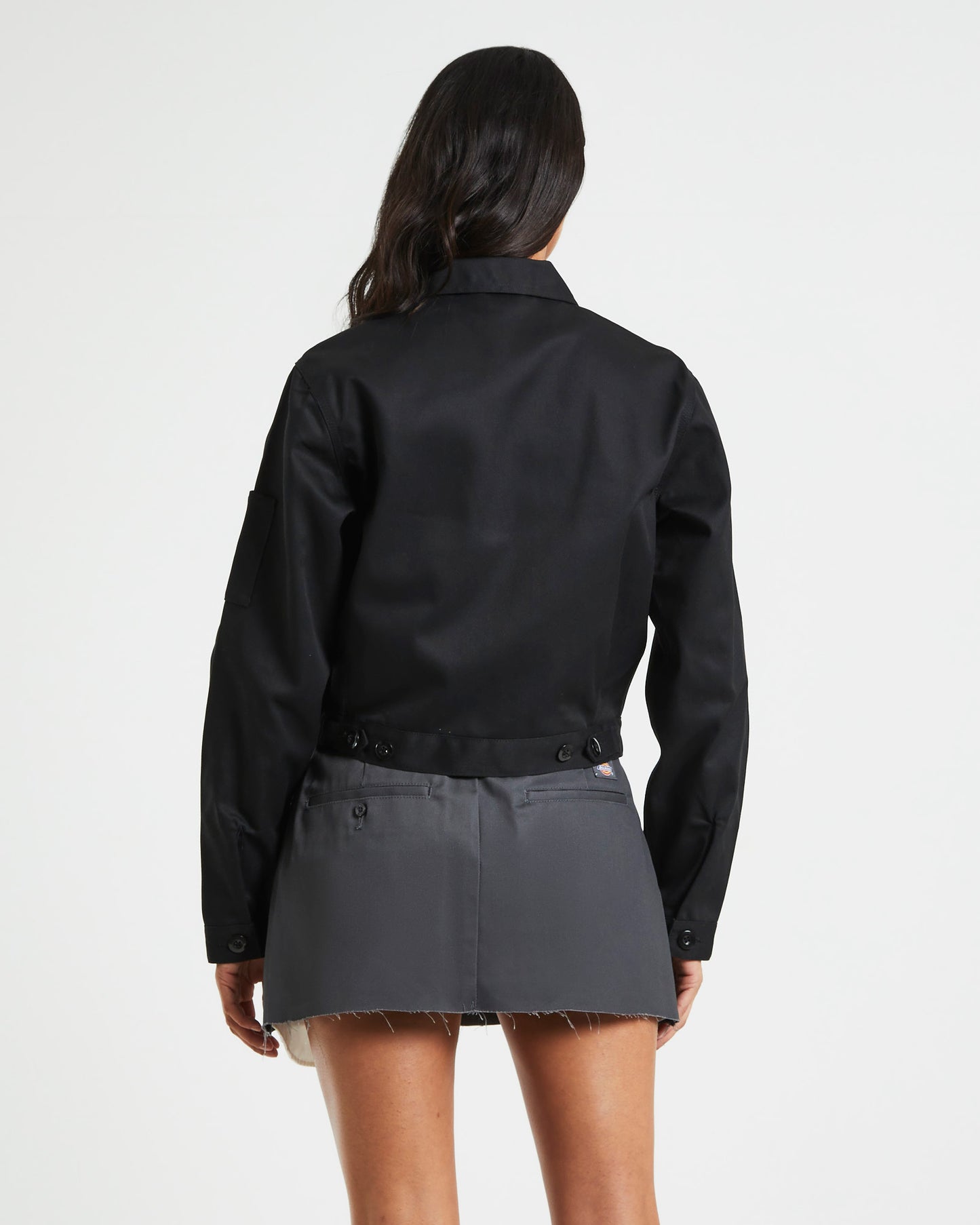 Eisenhower Cropped Jacket Black