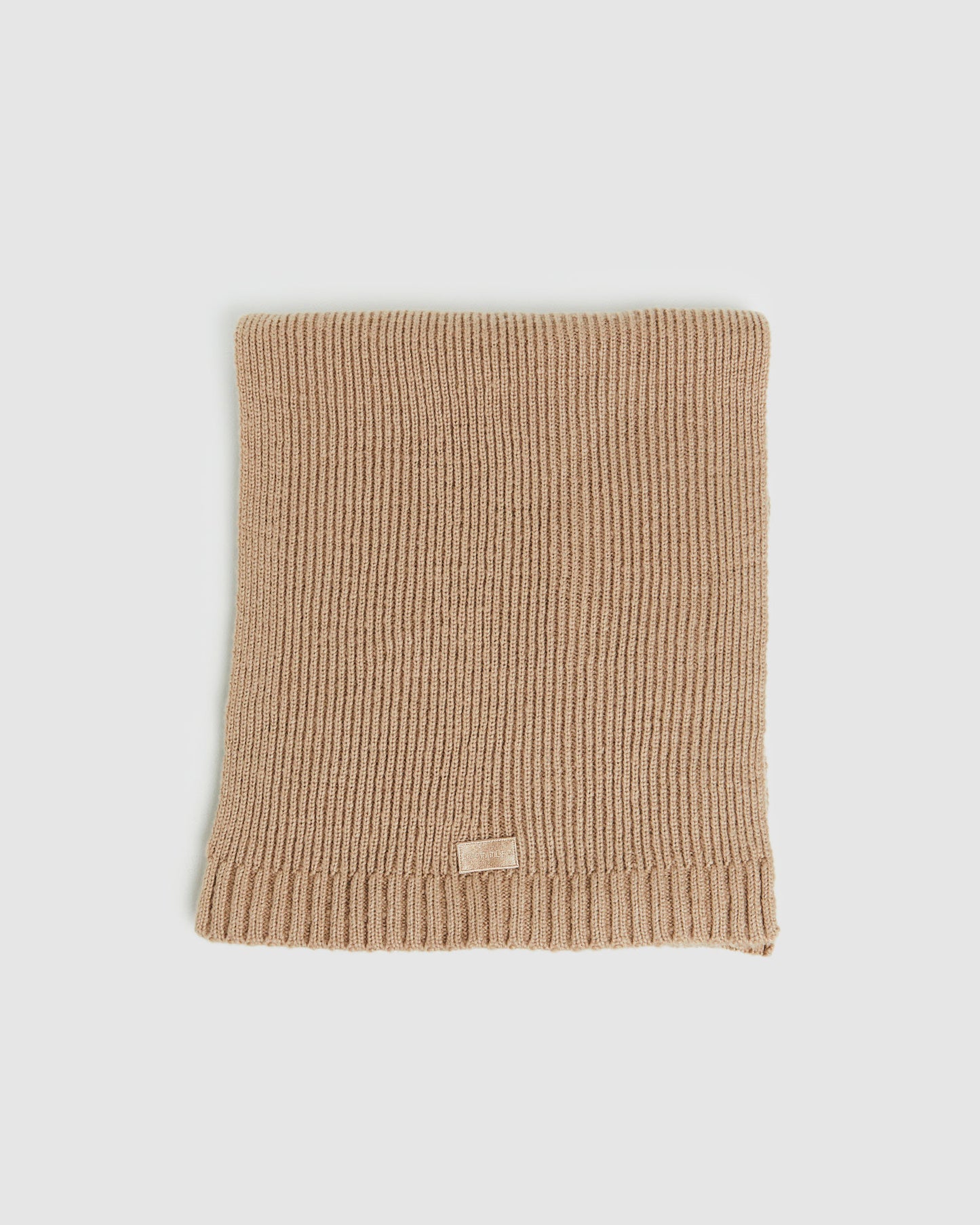 Olsen Knitted Oversized Scarf Taupe