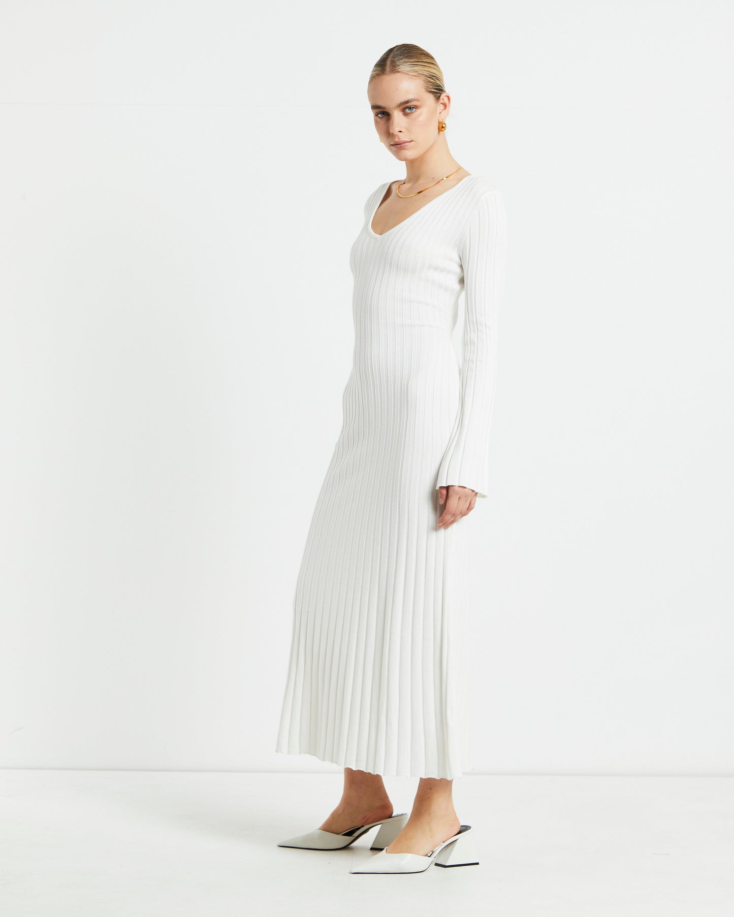 Sophie Long Sleeve Rib Knit Dress