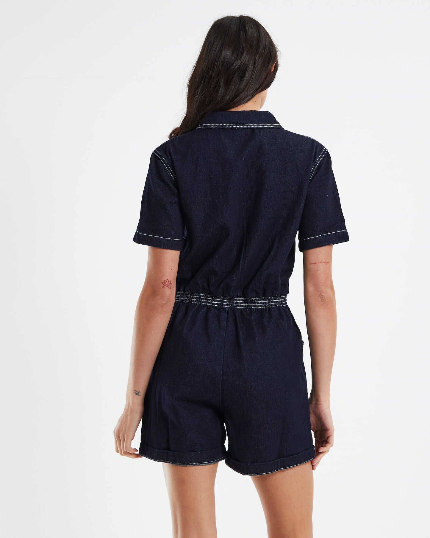 Heavenly People Denim Playsuit