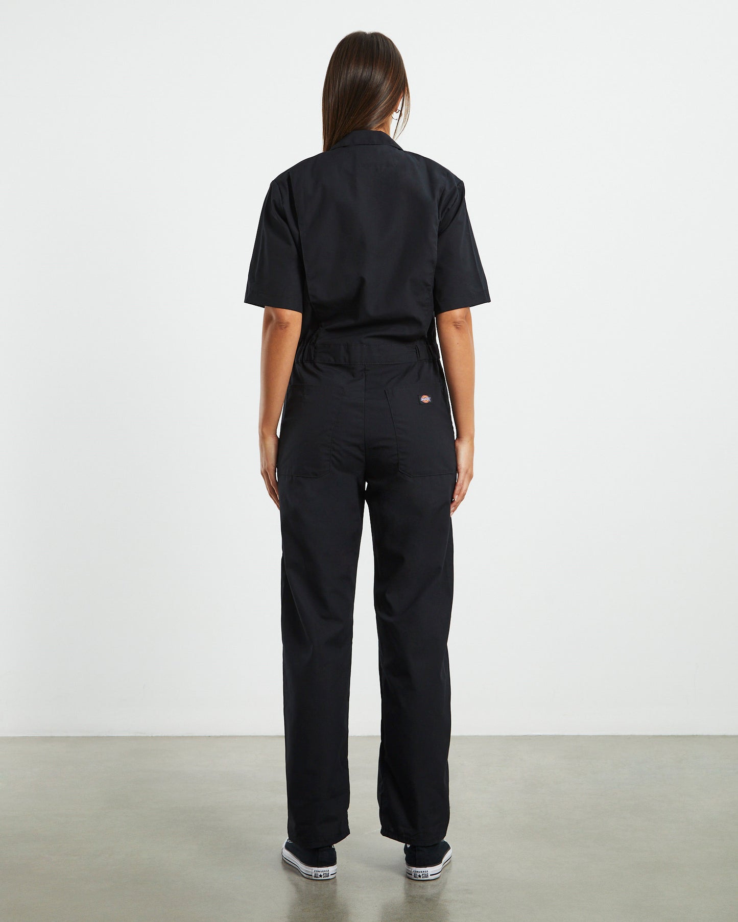 Short Sleeve Coverall Black