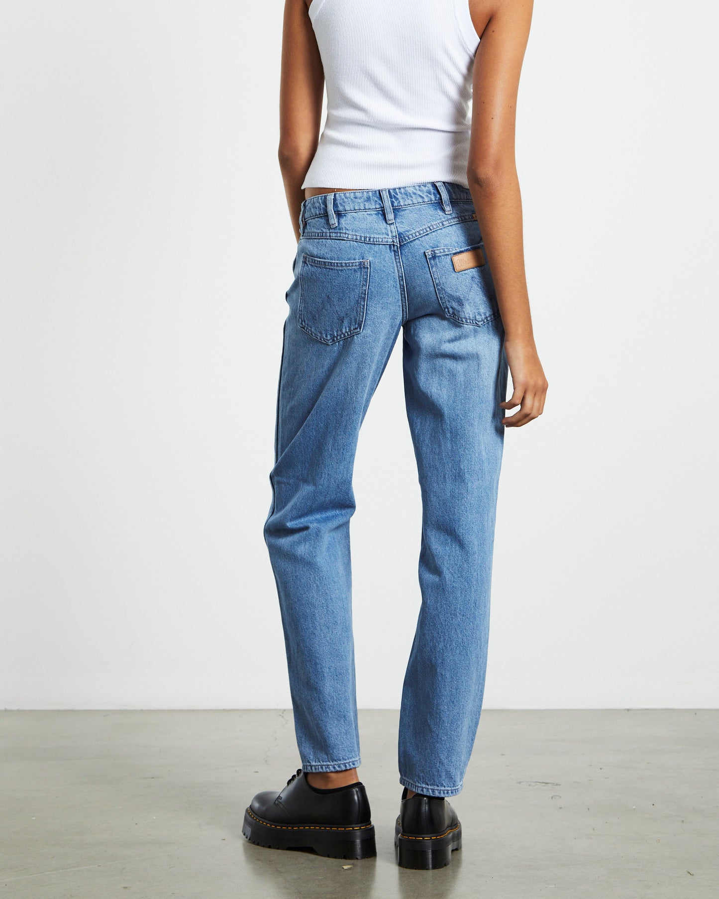 Low Rise Claudia Straight Jeans Mary Jane Blue