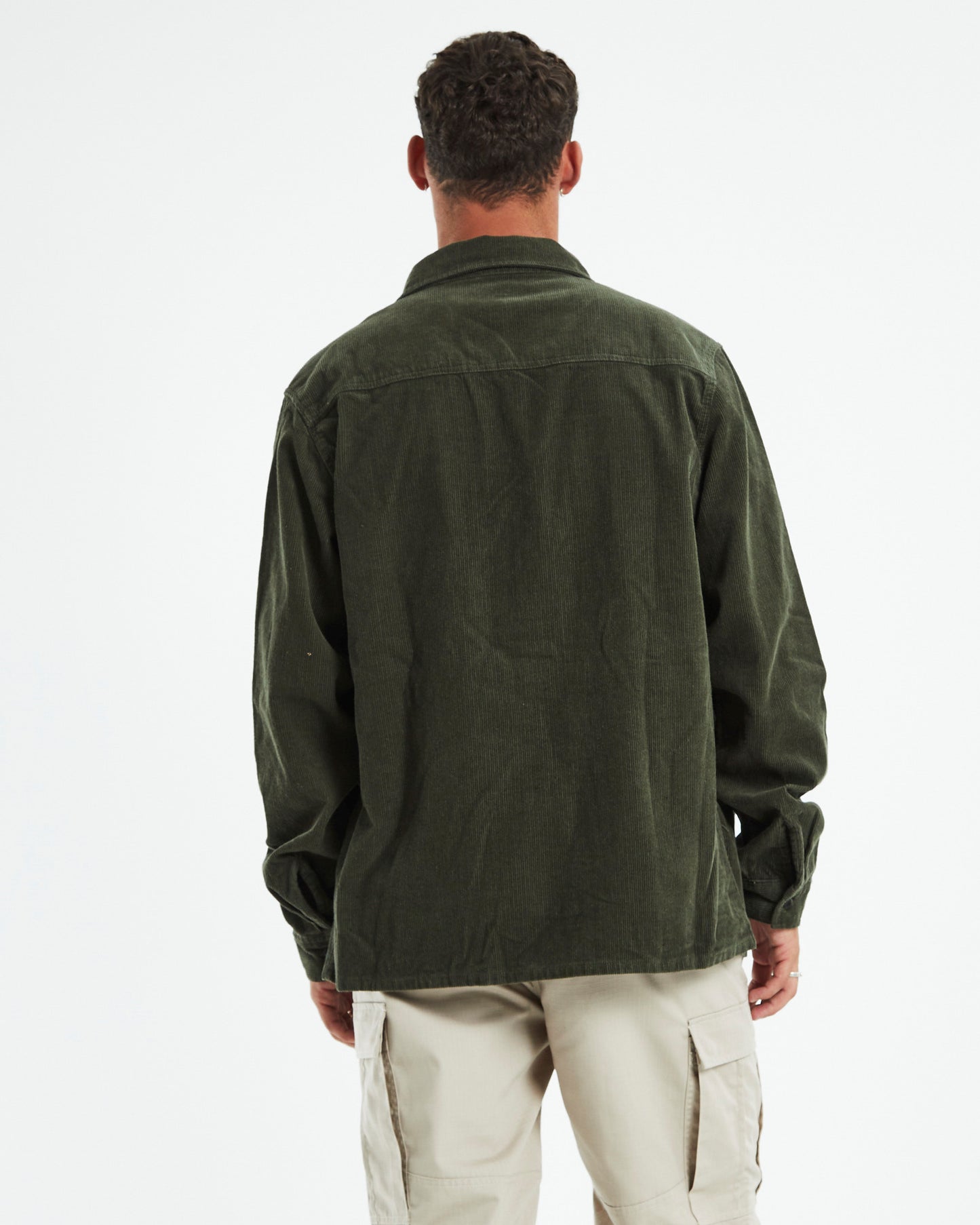 Cord Authentic Work Long Sleeve Shirt Military