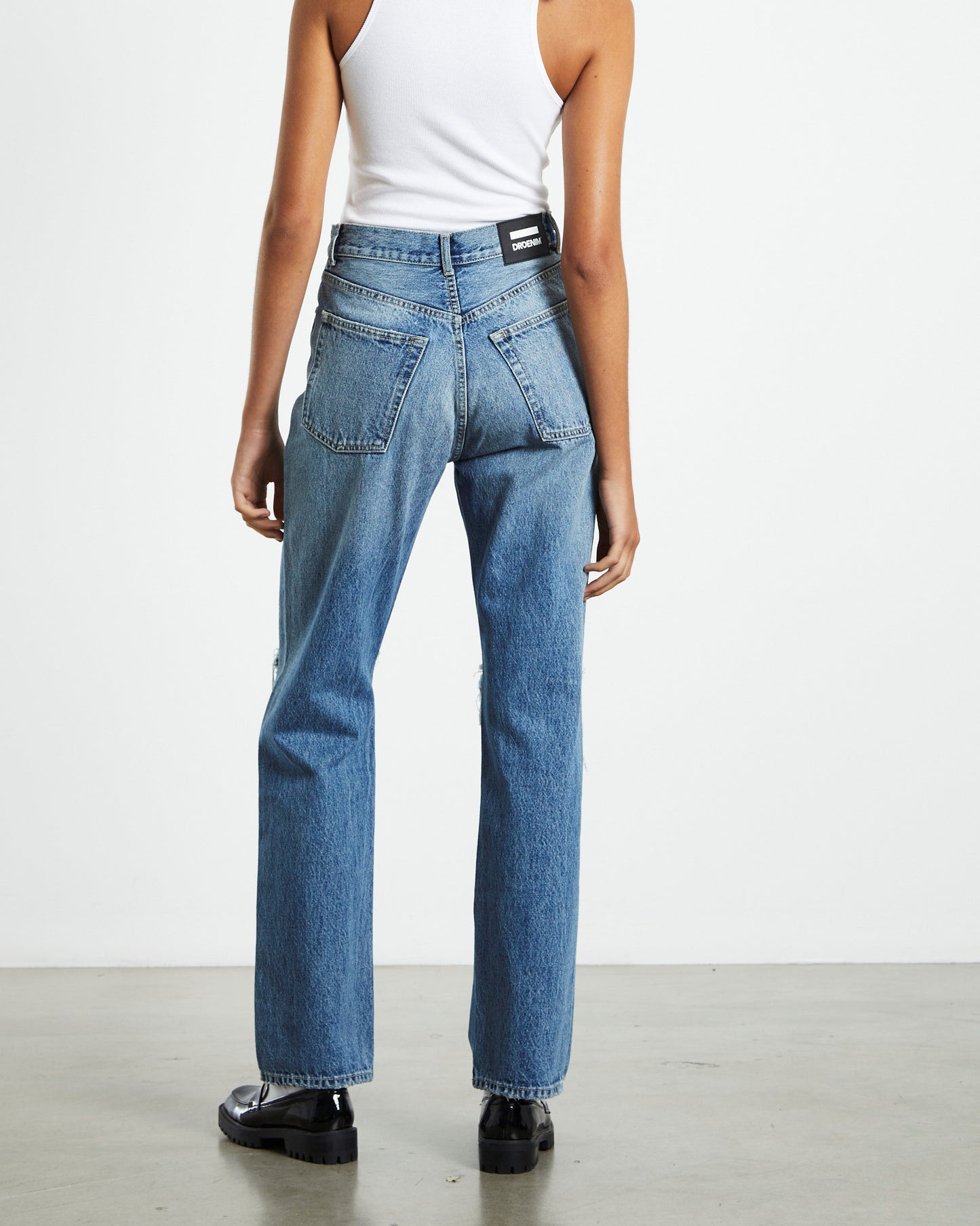 Beth Jeans Drift Mid Knee Gash