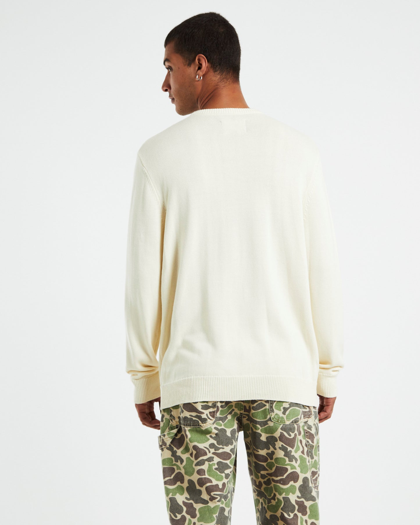 LB Crown Knit Crewneck Natural White