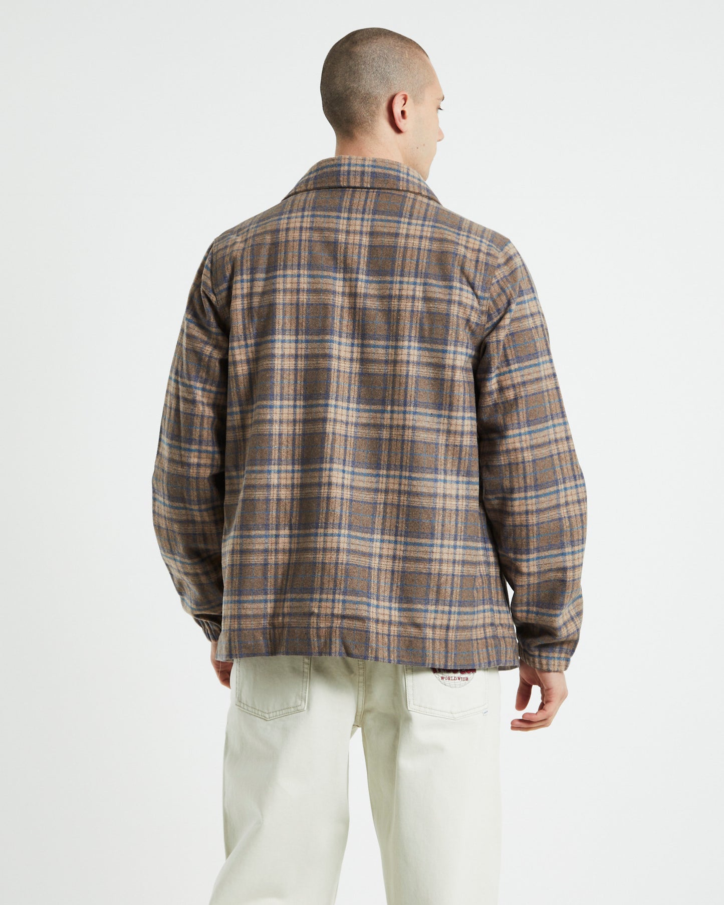 Schiziods Work Jacket Check Tan