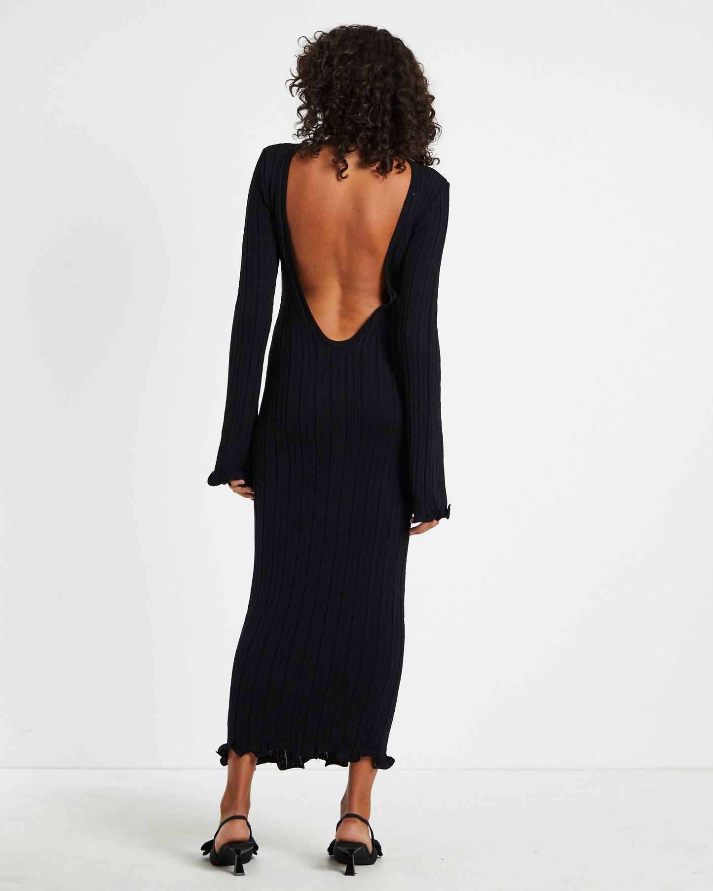 Baha Long Sleeve Dress Black