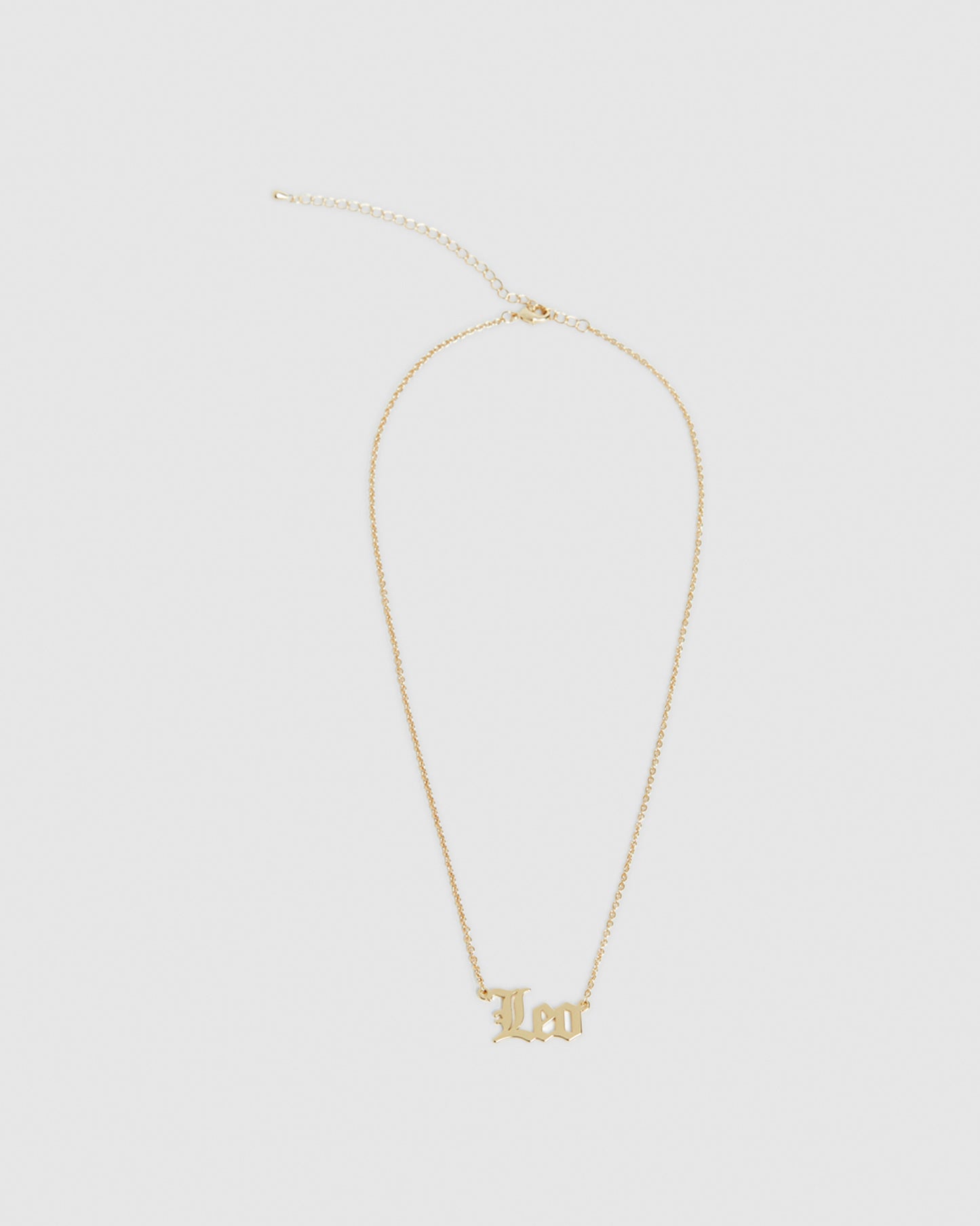 14k Gold Leo Star Sign Necklace