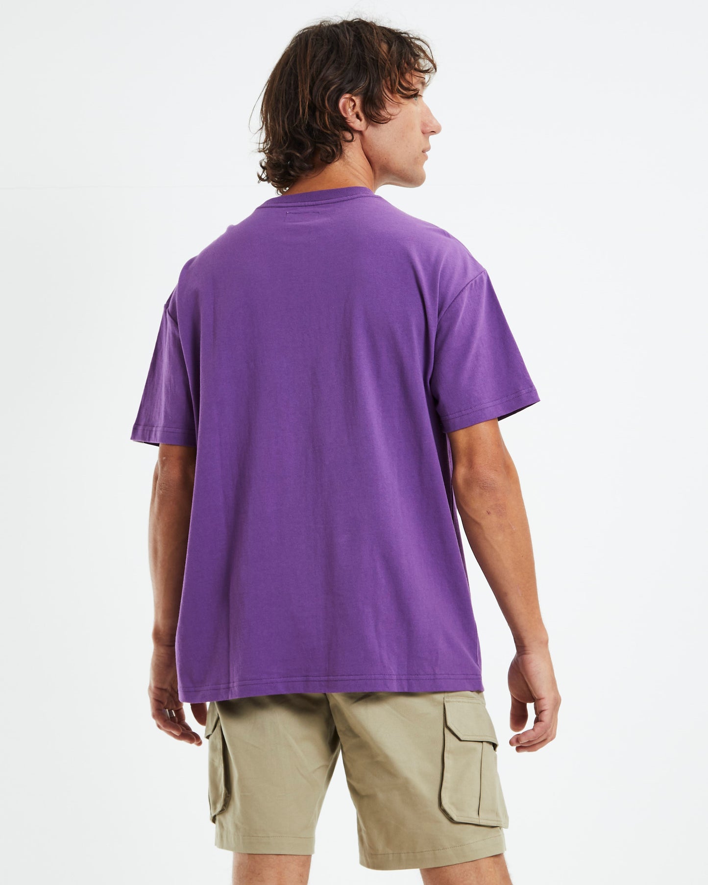 Court Short Sleeve T-Shirt Berry Purple