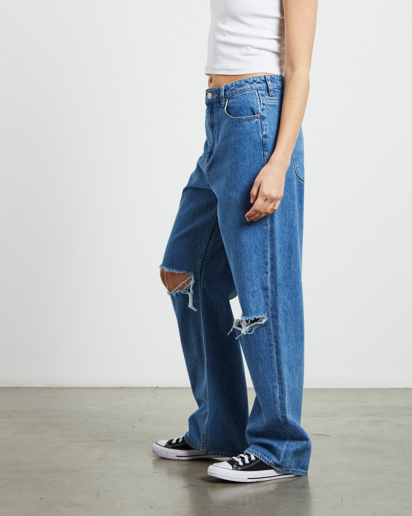 High Baggy Jeans Next Decon Blue
