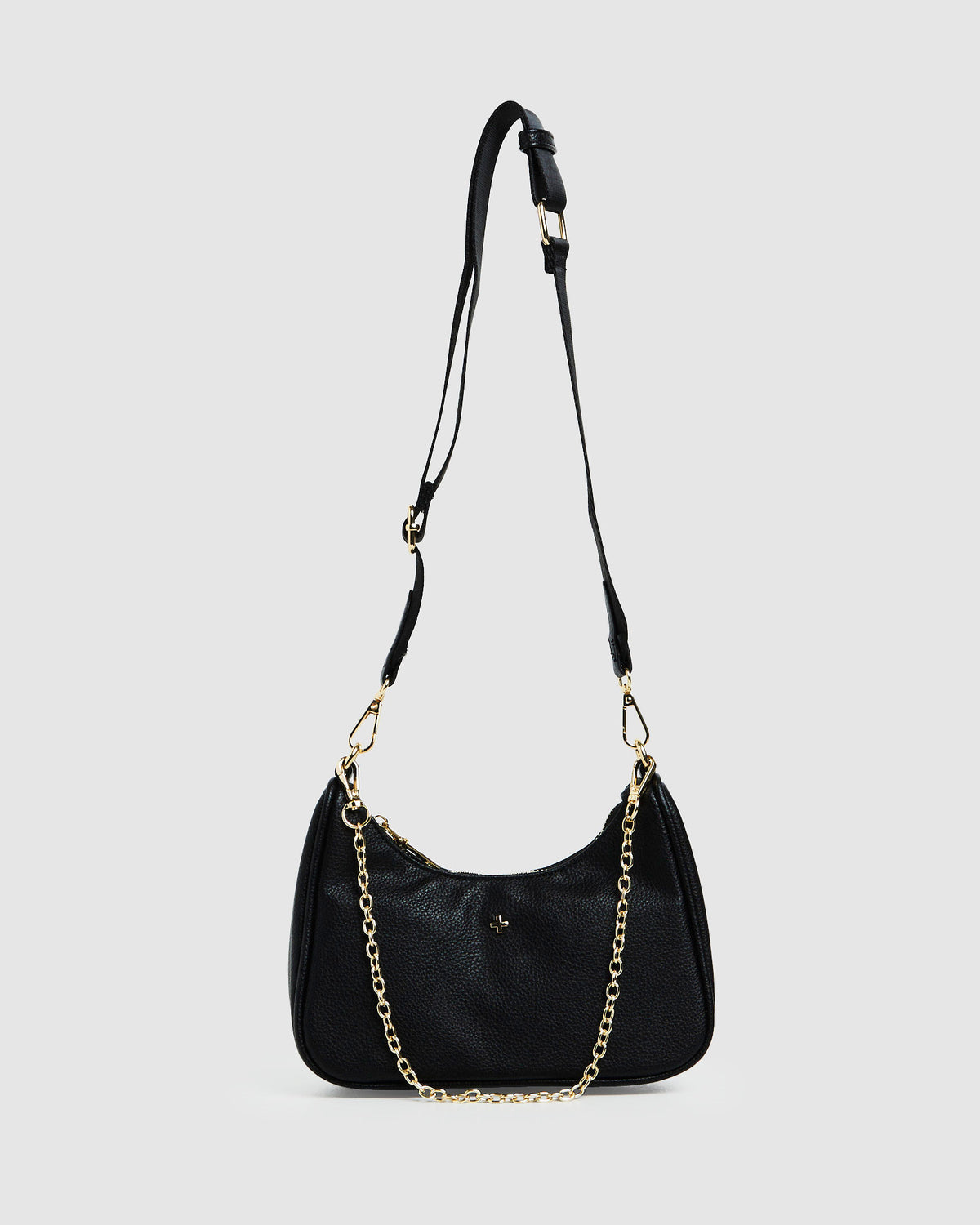 Paloma Handbag Pebble Black/Gold BLACK