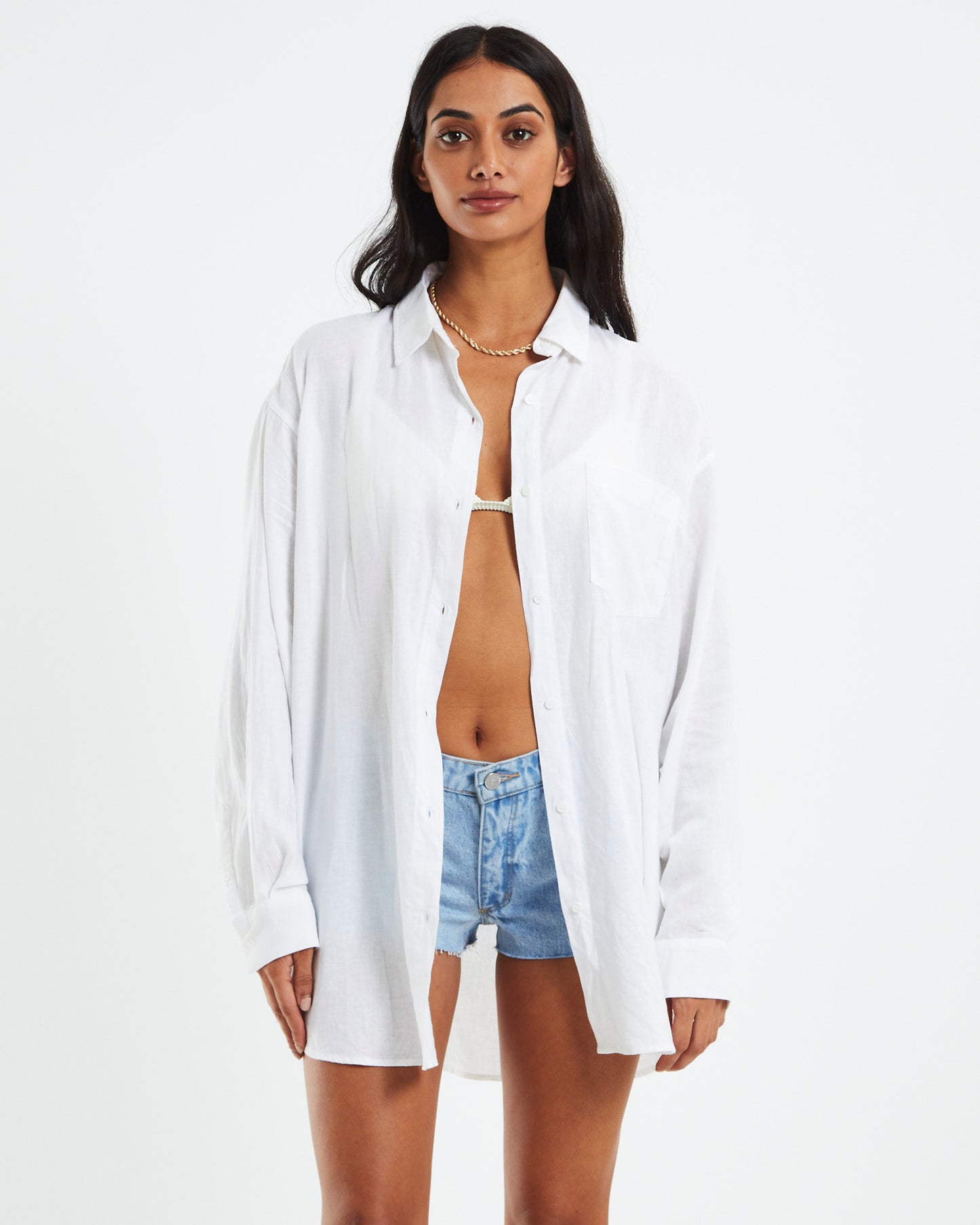 Avah Oversized Len Shirt