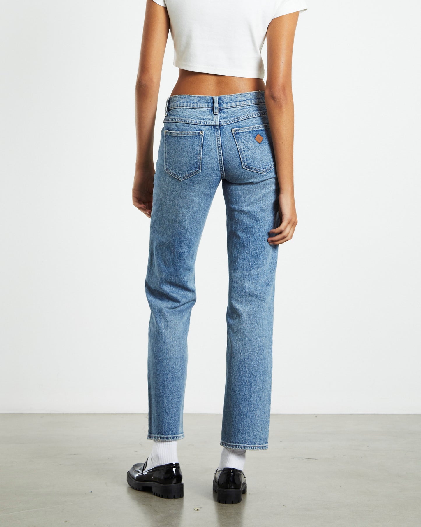A 99 Low Straight Jeans Lizzie Y2K Blue