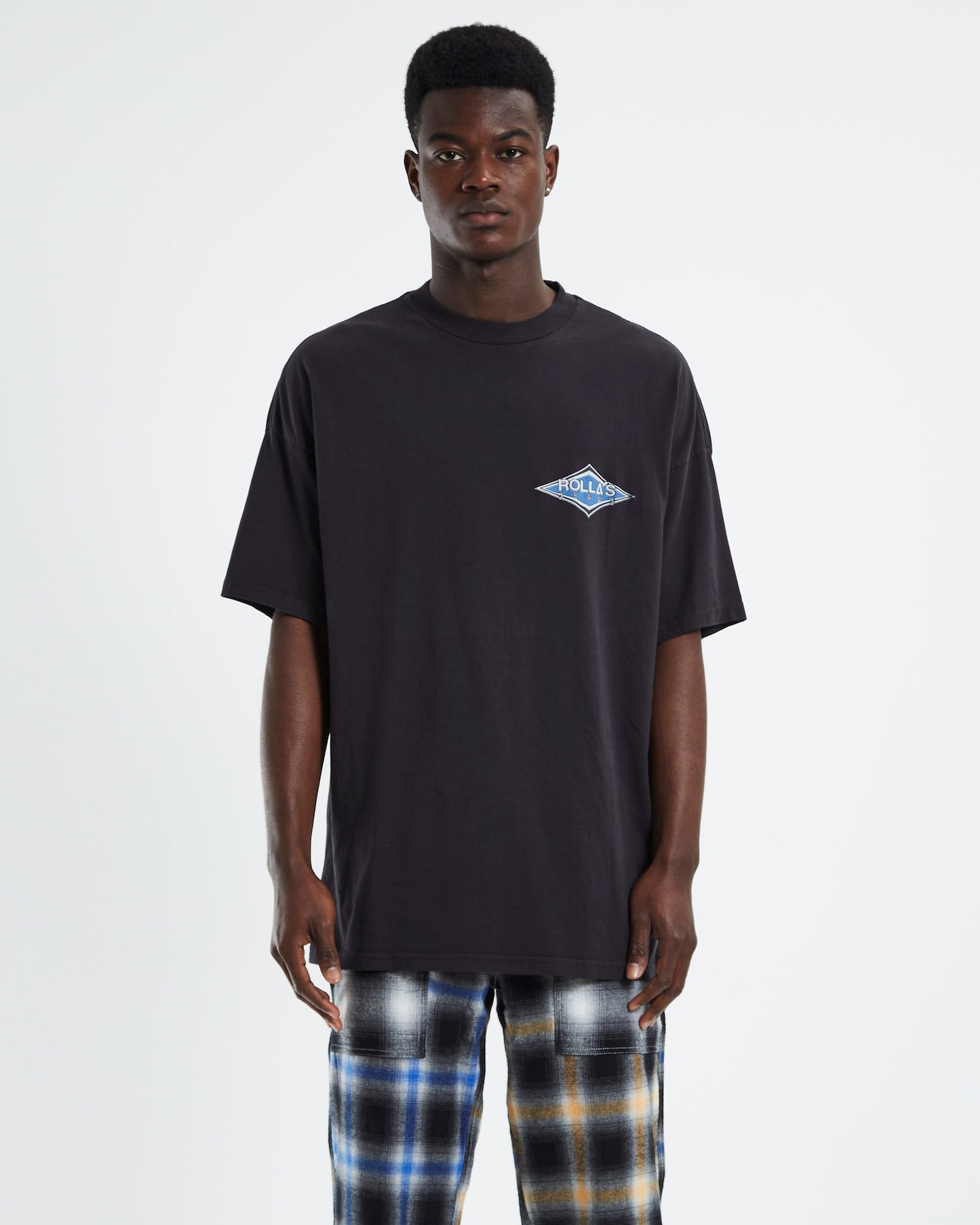 Heavy Diamond Short Sleeve T-Shirt Black