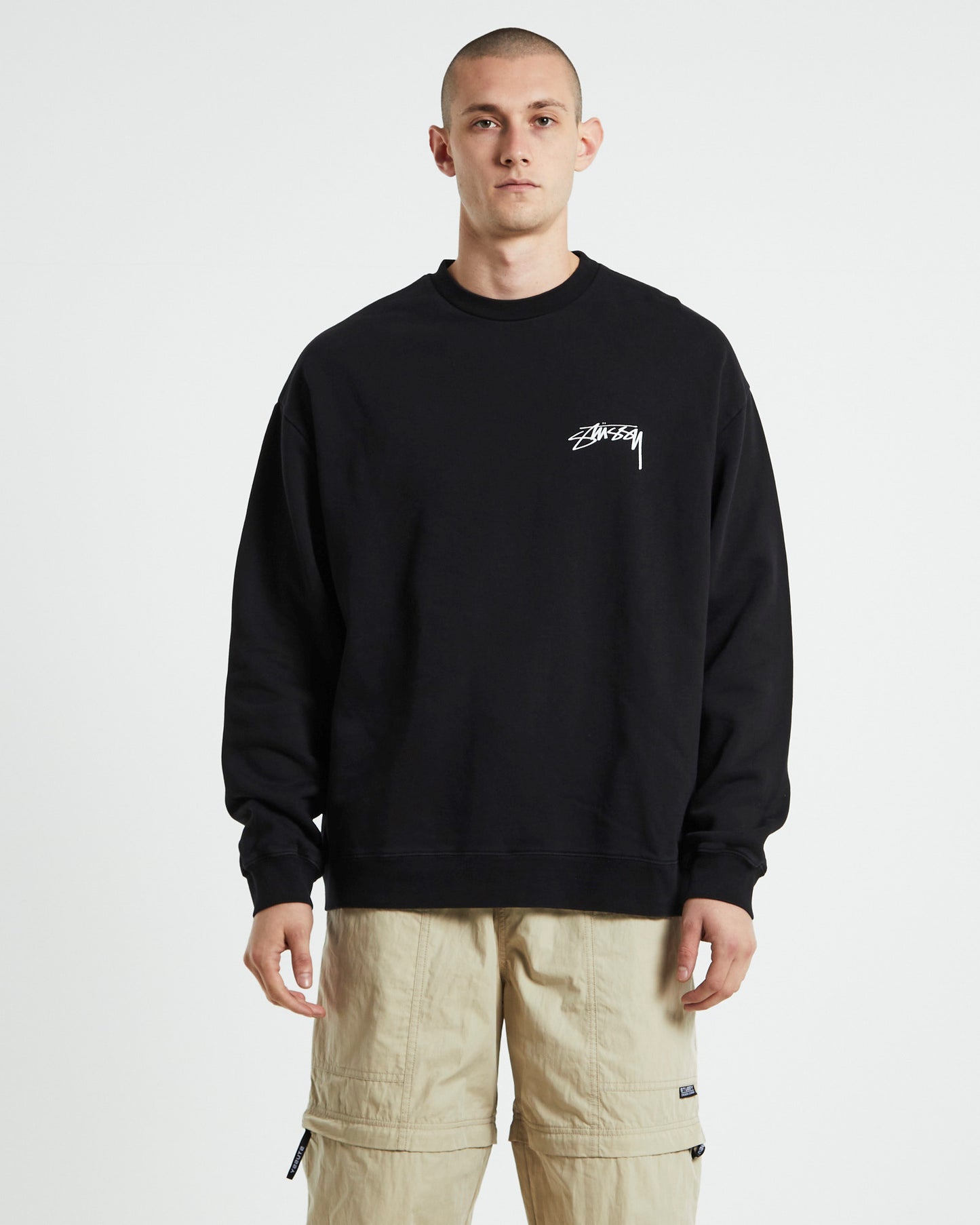 Modern Age 50-50 Crew Neck Jumper Black