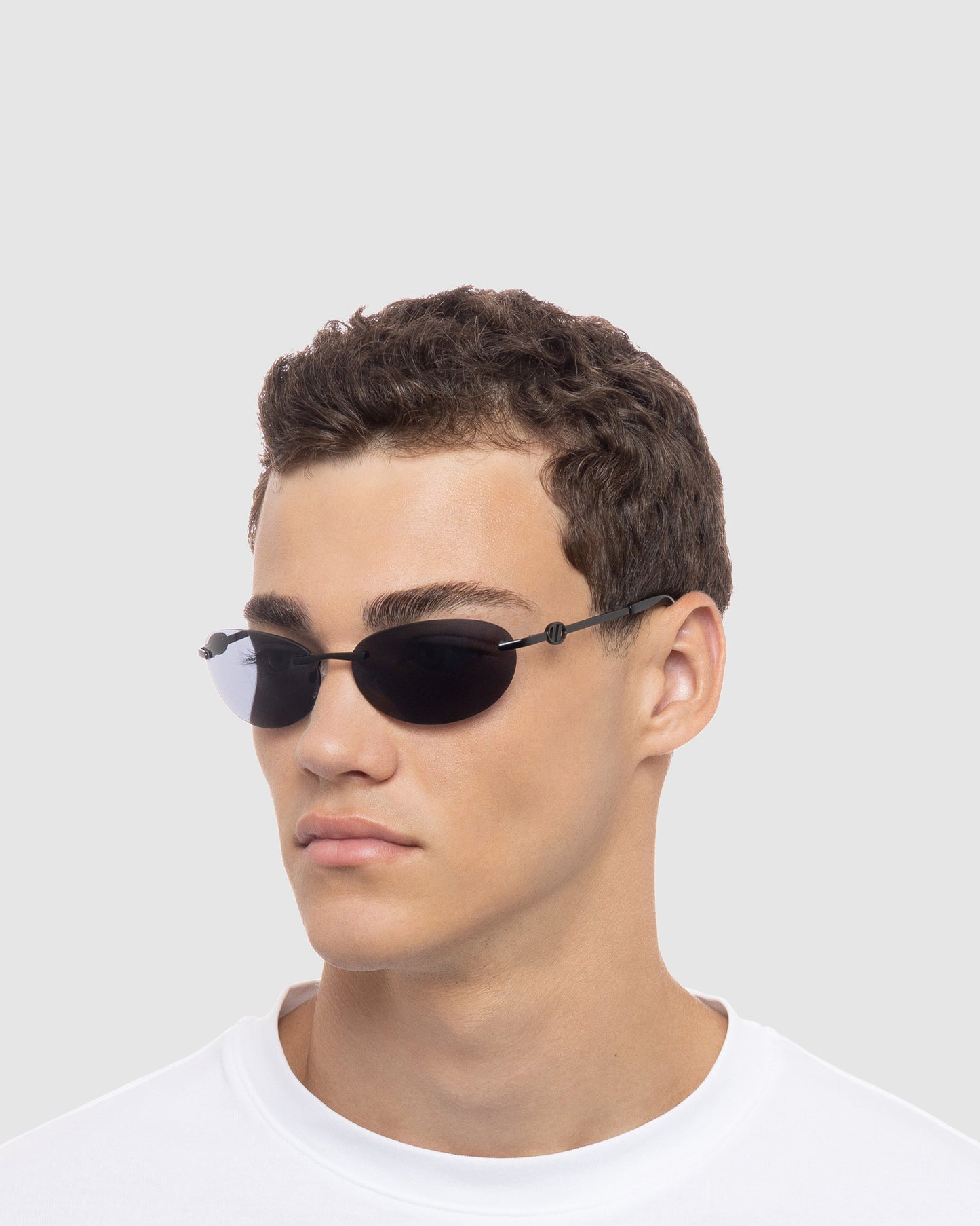 Slinky Sunglasses Matte Black Smoke