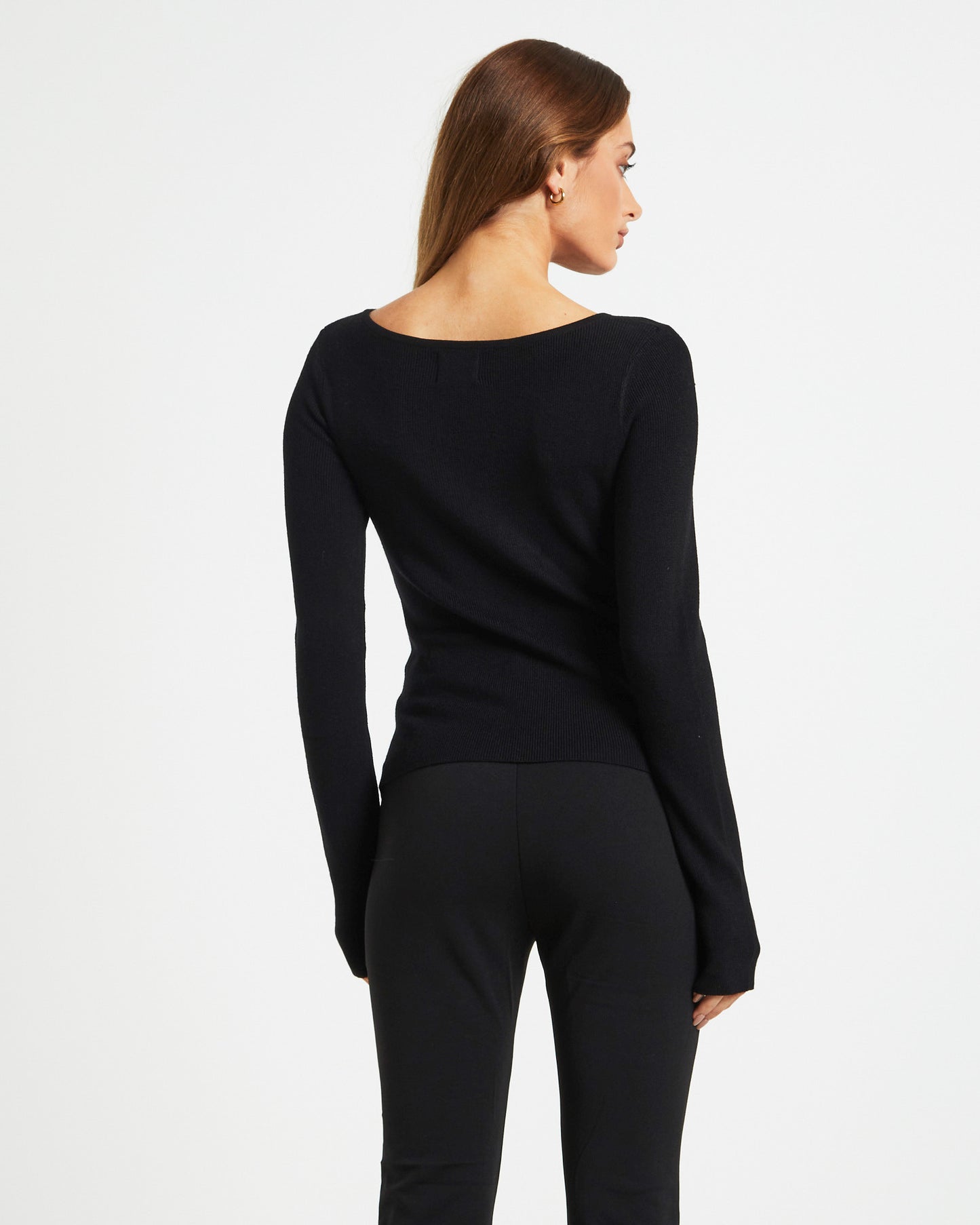 Etta Long Sleeve Top Black
