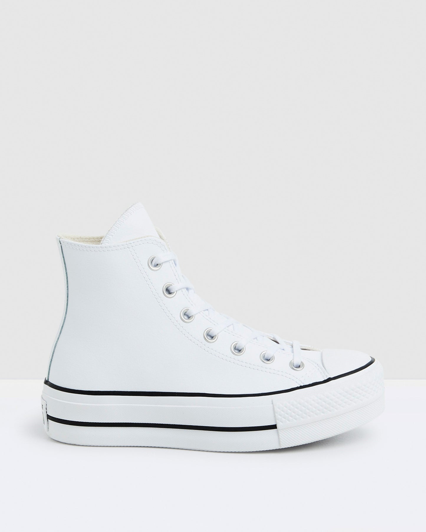 Chuck Taylor All Star Leather Platform Hi Top Sneakers White