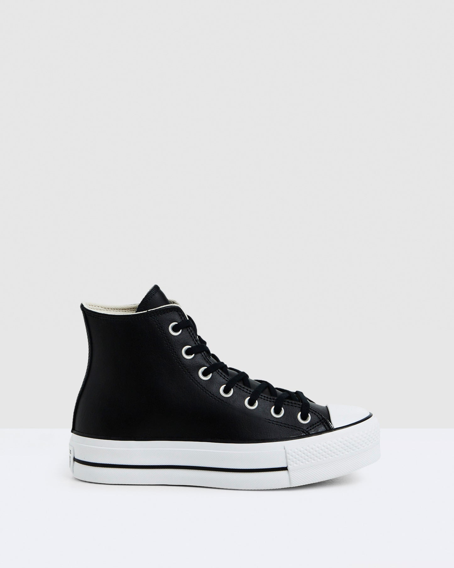 Chuck Taylor All Star Leather Platform Hi Top Sneakers Black