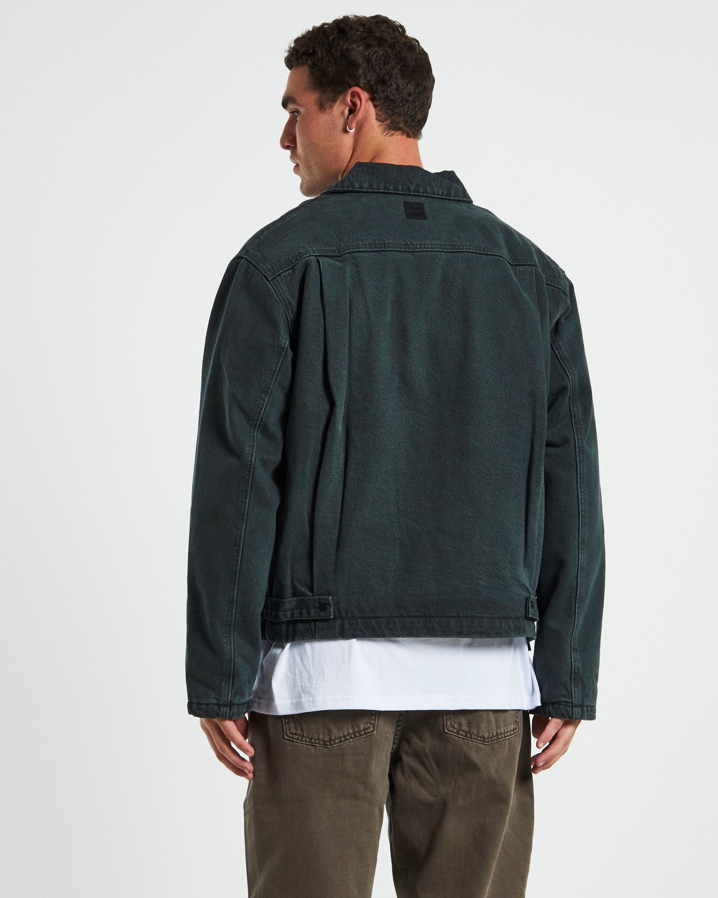 Samo Trucker Jacket Dark Forest Green