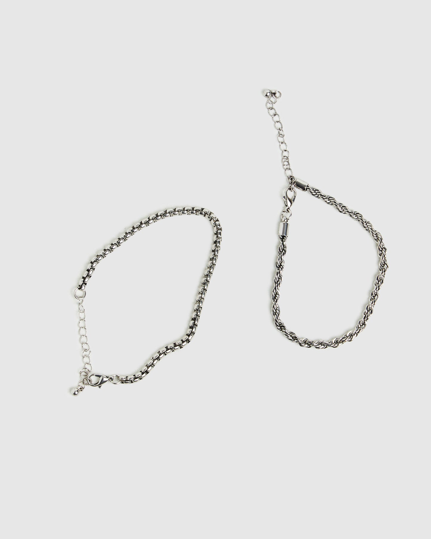 Kerning Bracelet 2 Pack Silver