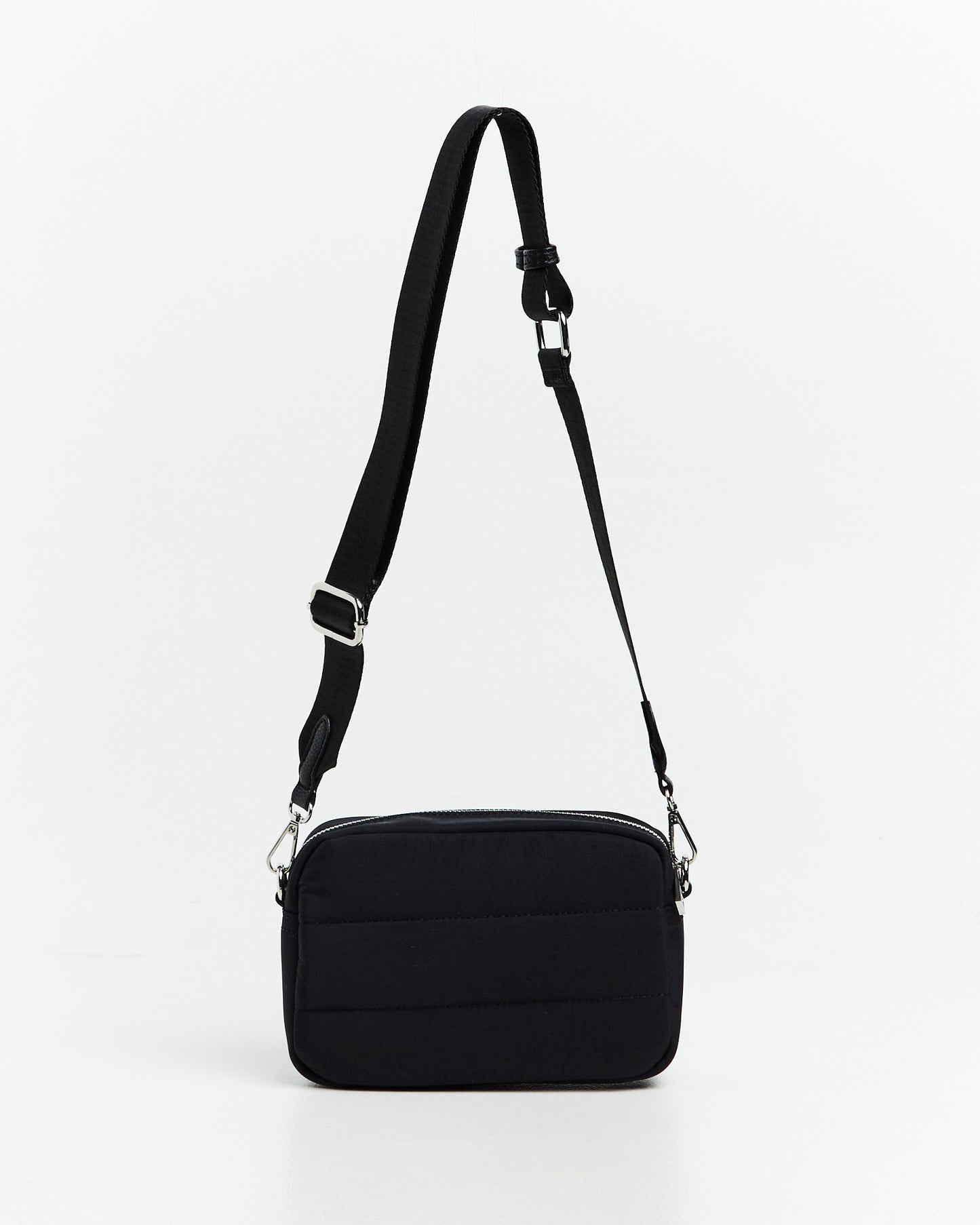 GP Exclusive - Flo Nylon Crossbody Bag Black/Silver