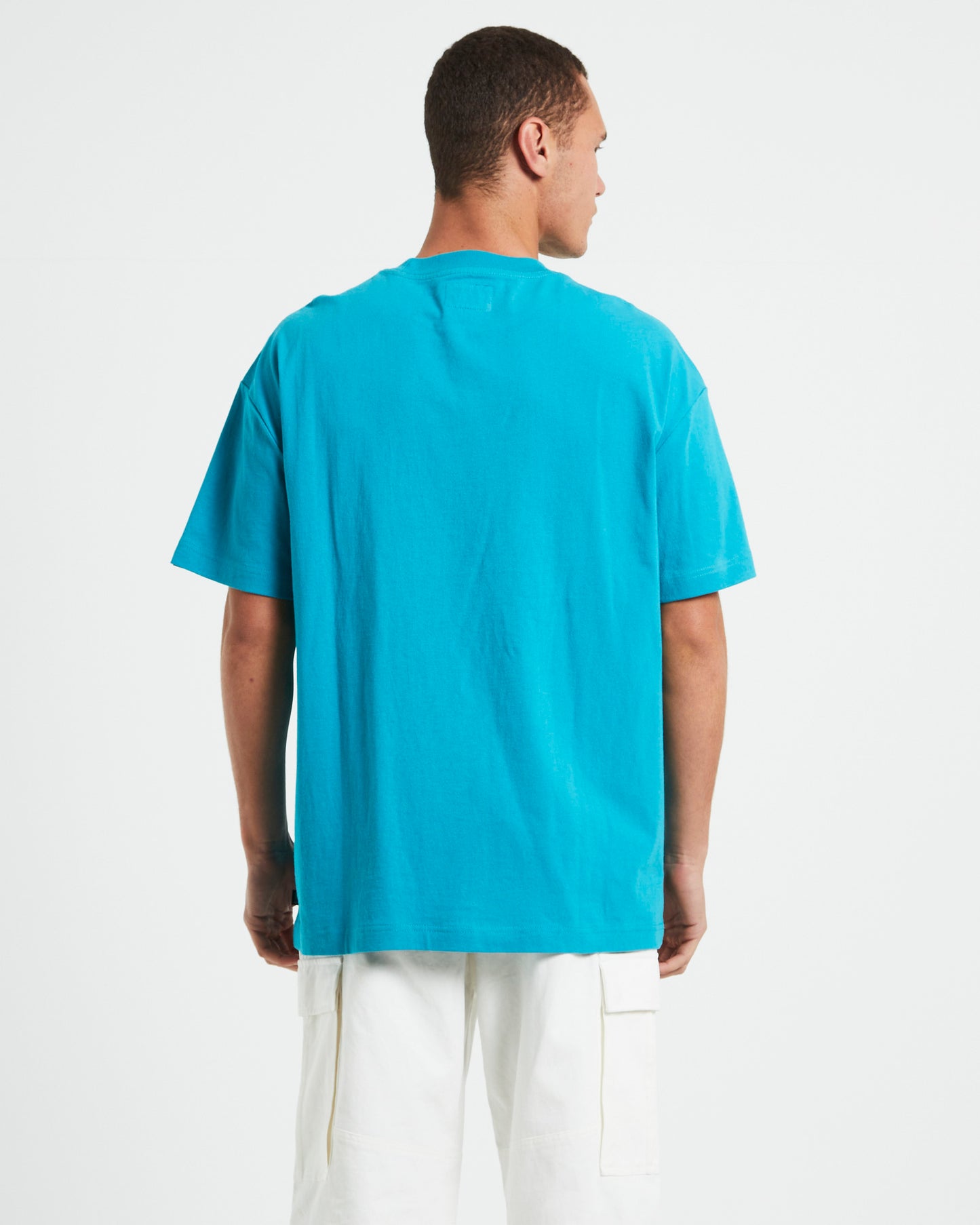 Nitro Short Sleeve T-Shirt in 90s Aqua Blue