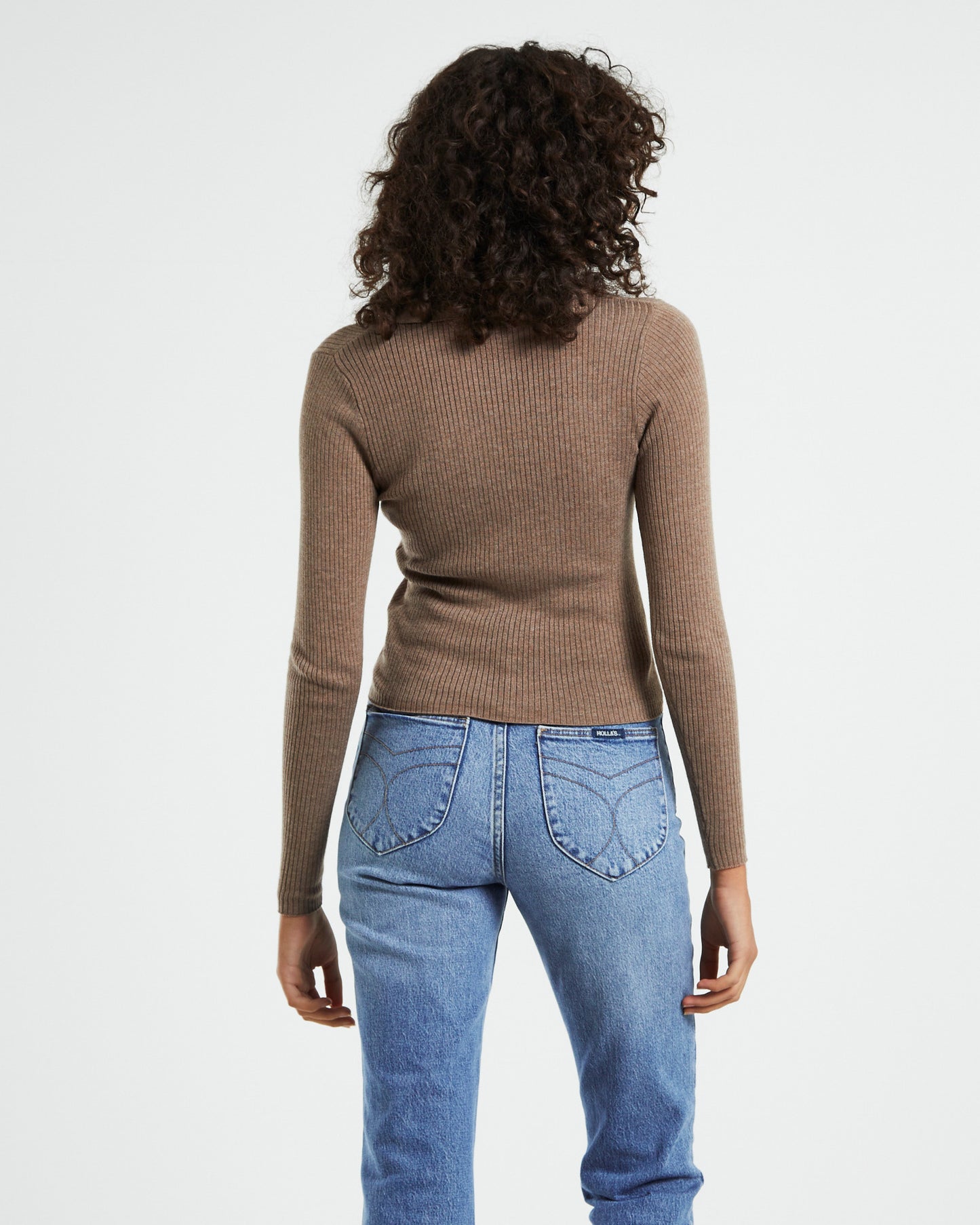 Caroline Knit Long Sleeve Button Up Top