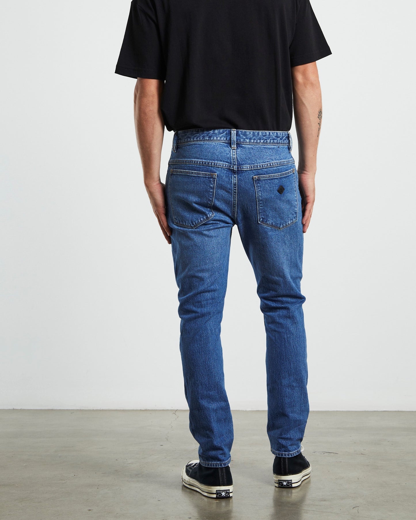 A Dropped Slim Denim Jeans