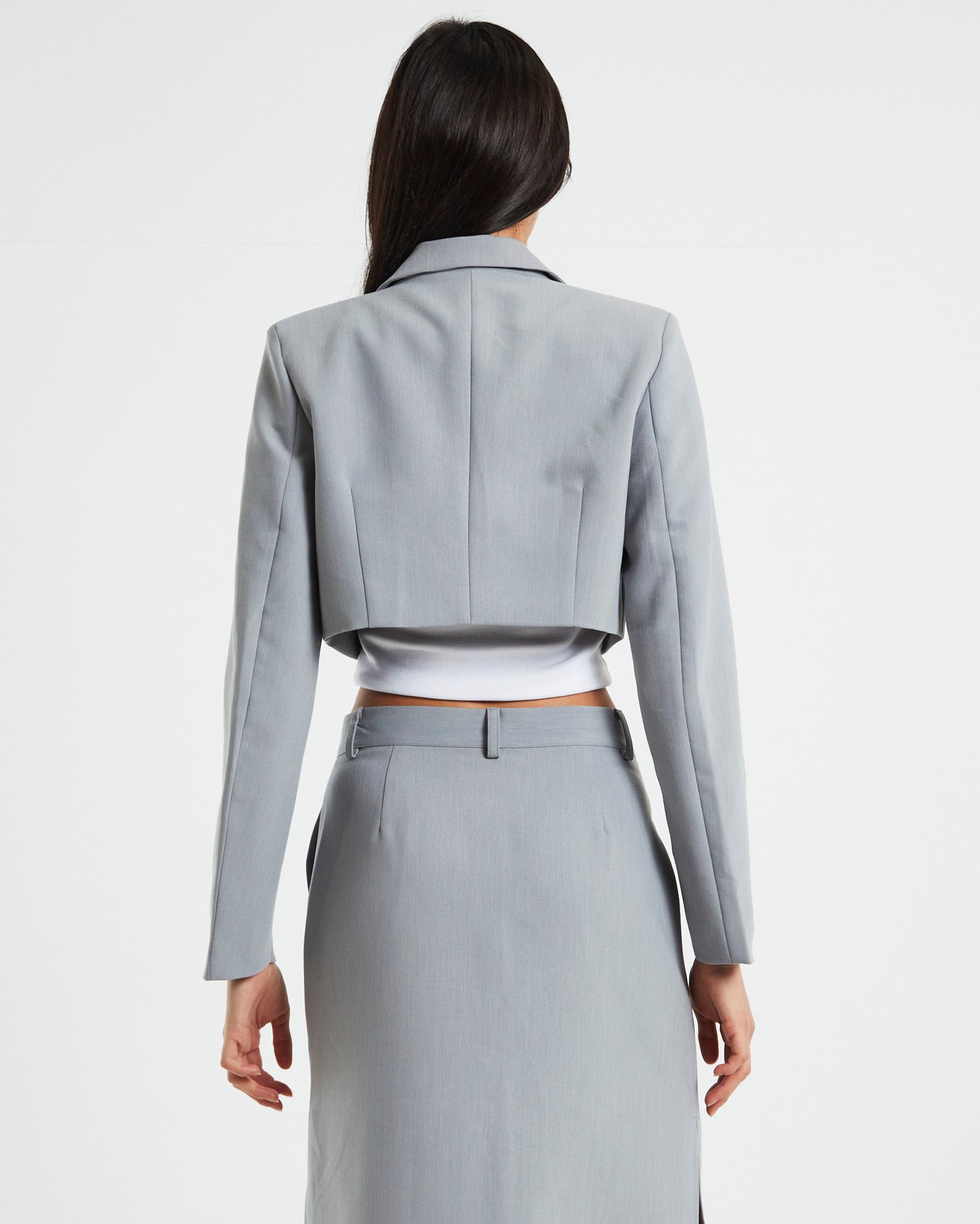 Myla Boyfriend Blazer in Dove Grey