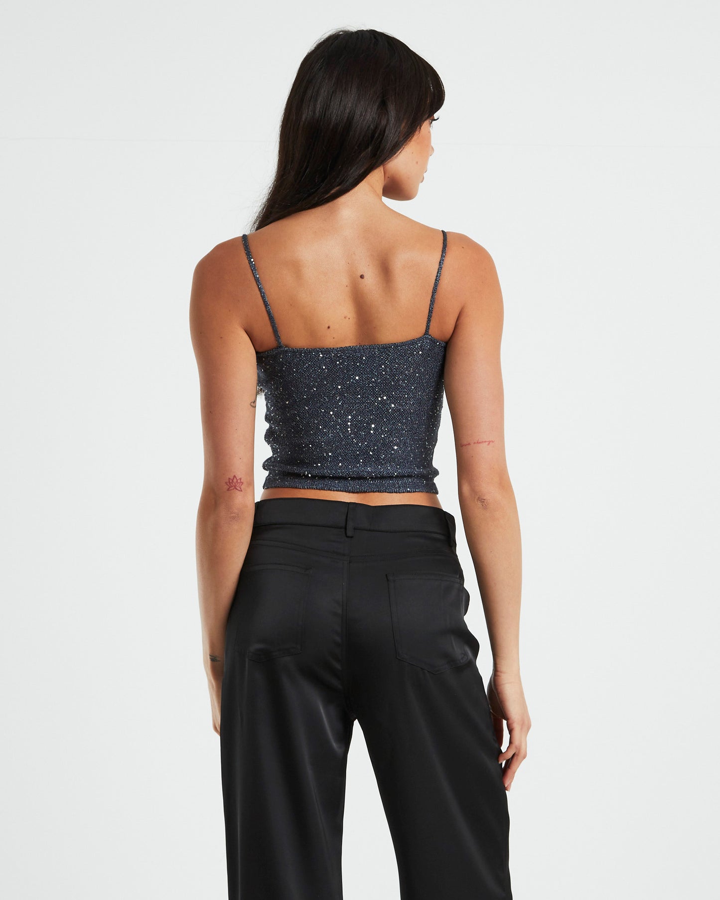 Pixie Metallic Knit in Cami Grey