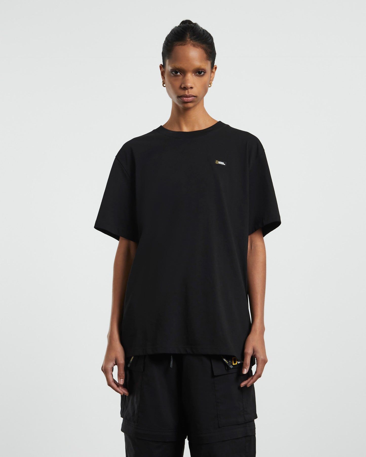 Mantella Back Big Logo Short Sleeve T-Shirt Carbon Black
