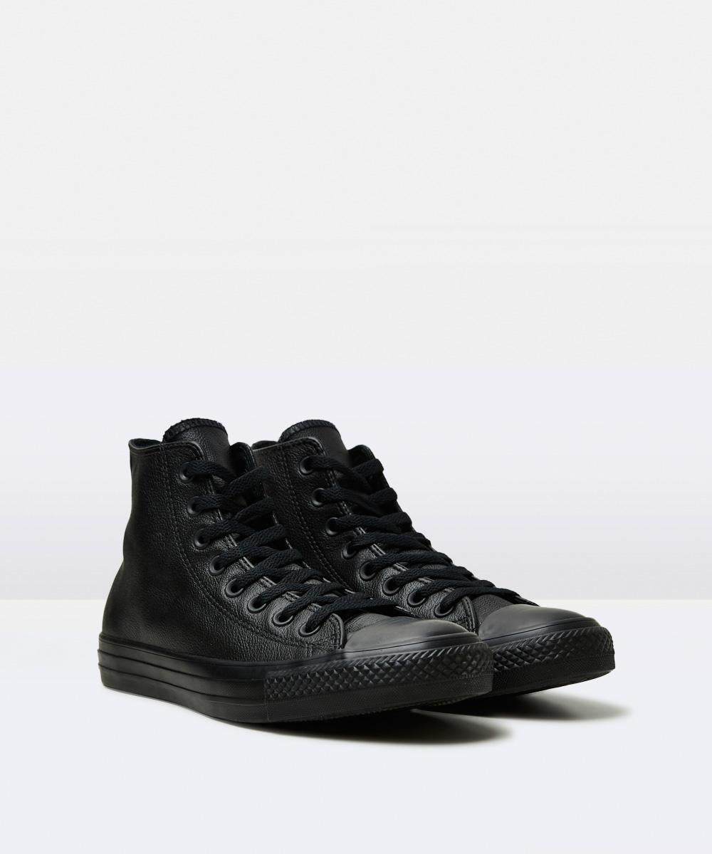 Chuck Taylor All Star Leather Hi Top Sneakers Mono Black