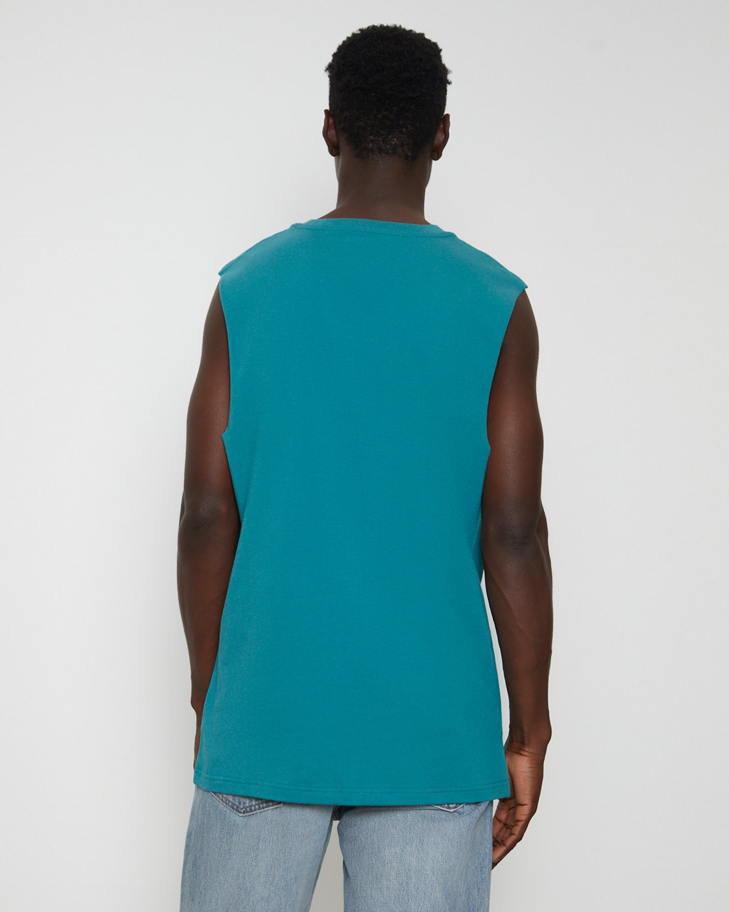 Muscle Tank Tee in Emerald