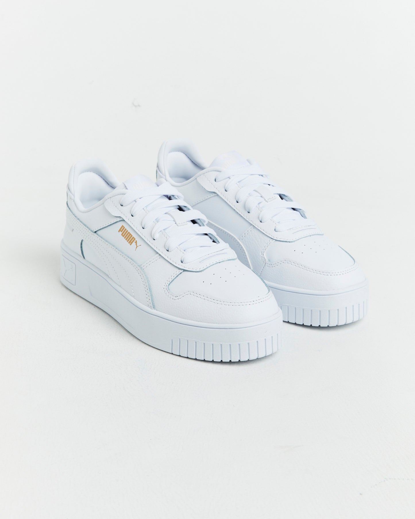 Carina Street Puma Sneakers in White/Gold