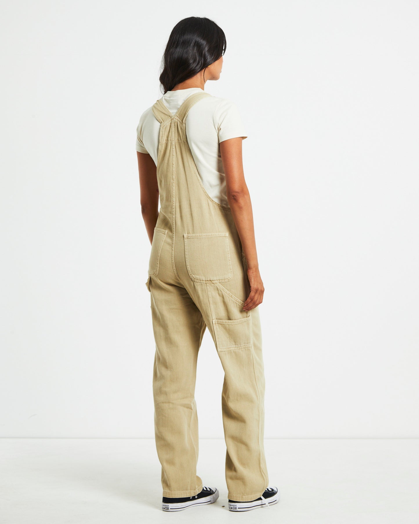 Nevada Denim Overalls in Khaki