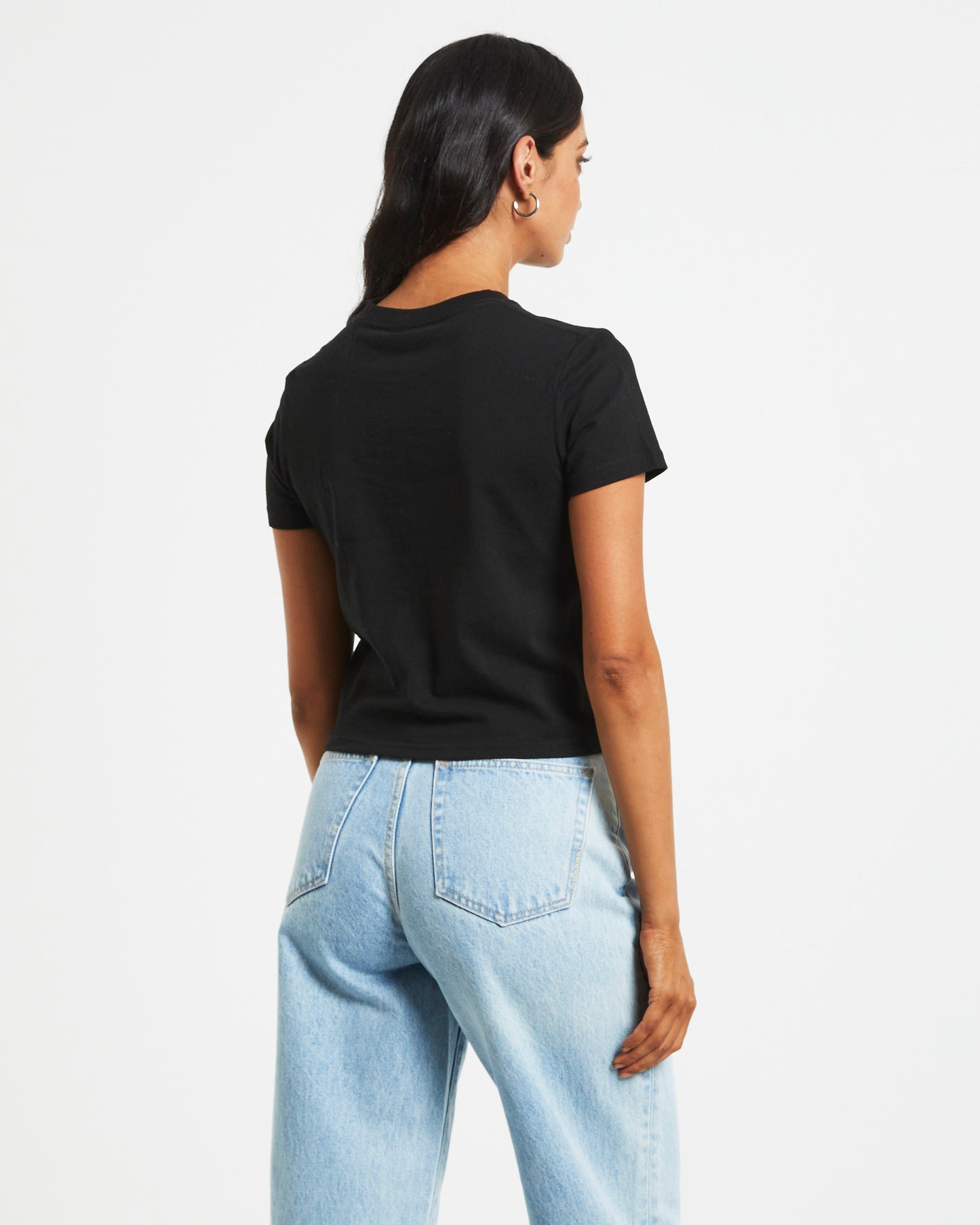 Fuzzy Dice Slim Tee in Black