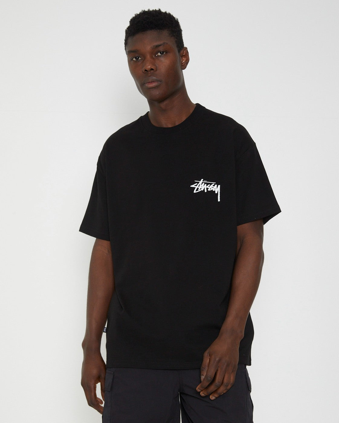 Fuzzy Dice Heavyweight Short Sleeve T-Shirt in Black
