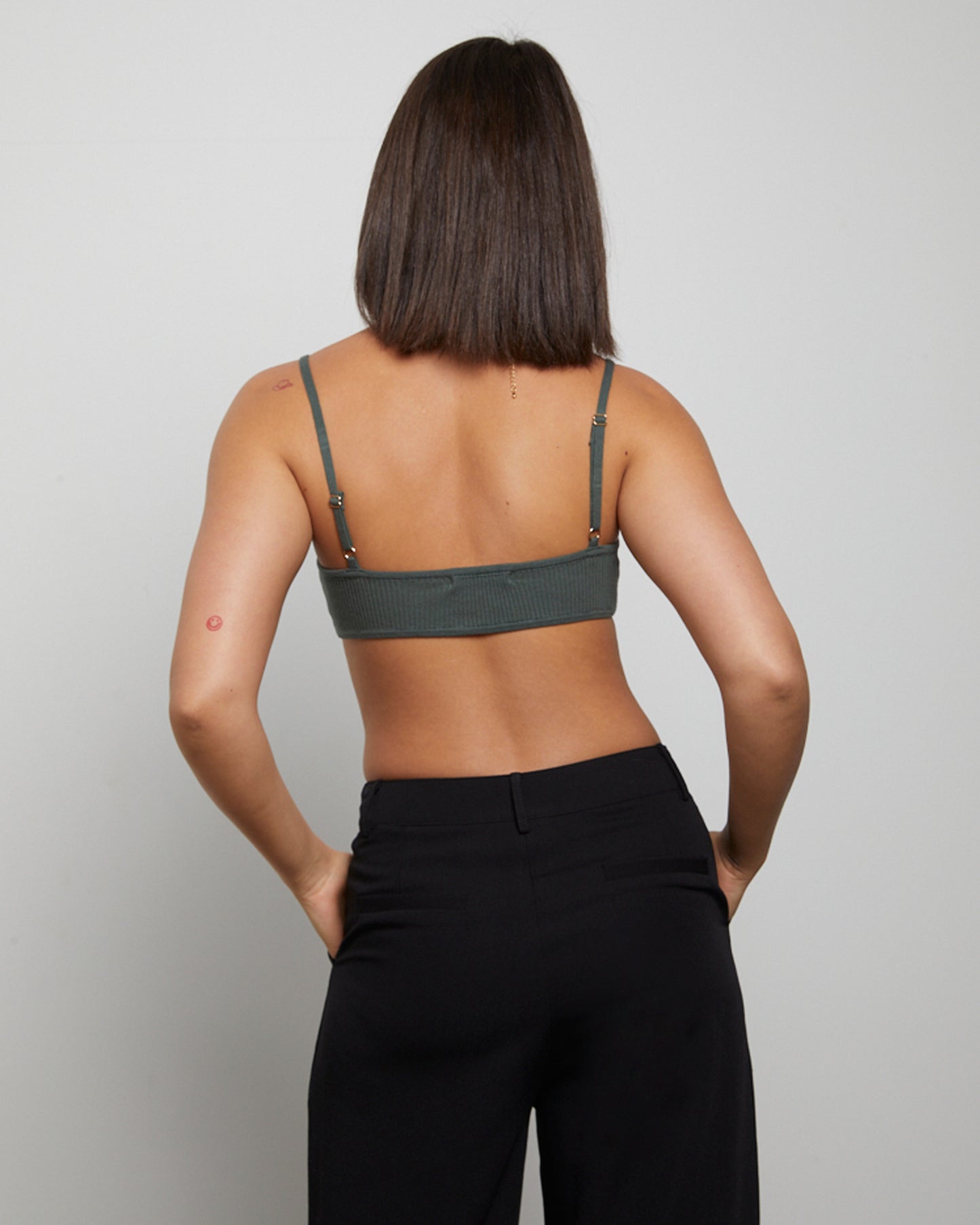 Luxe Knitted Bralette Green